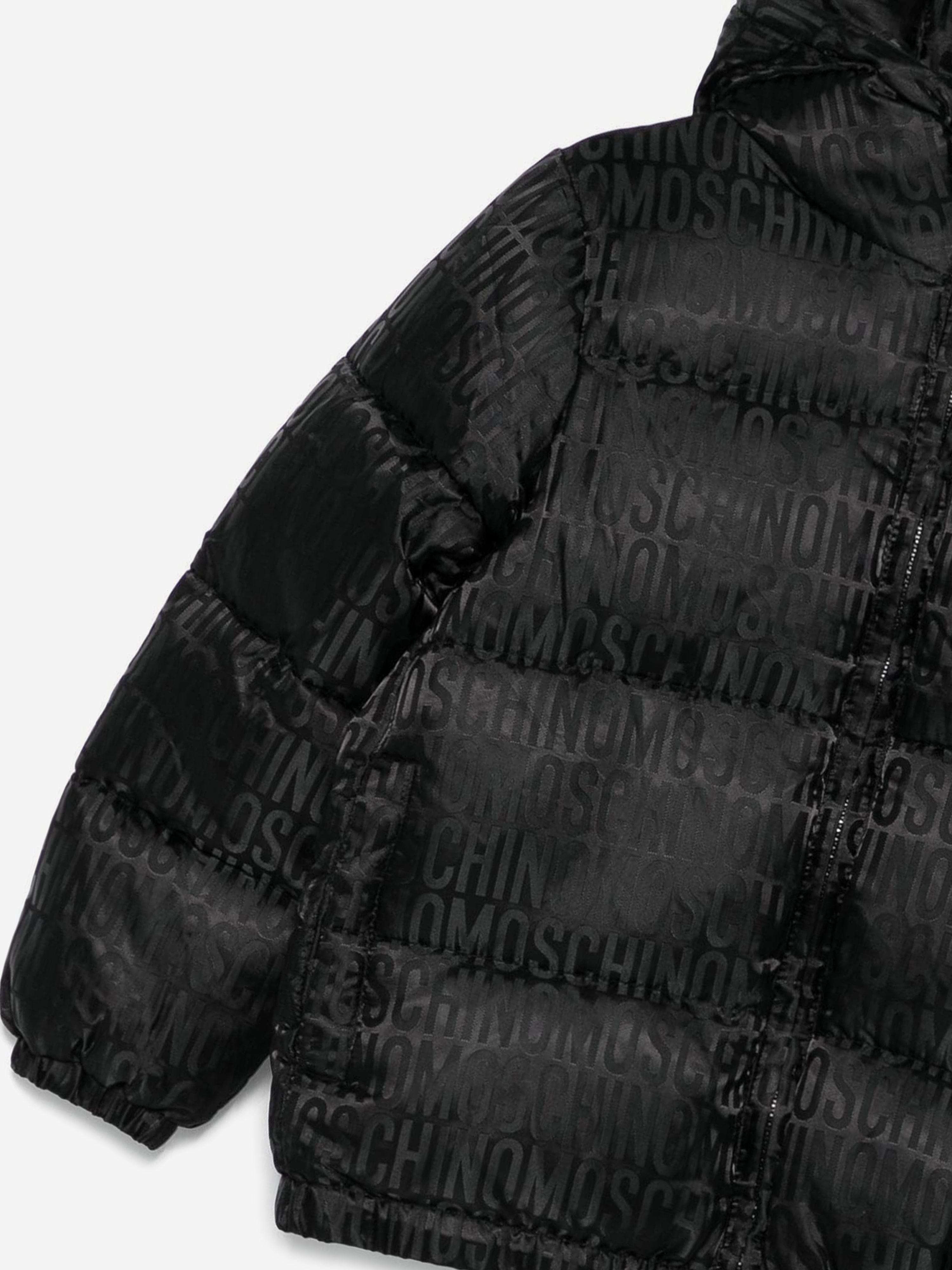 Kids All Over Logo Puffer Jacket in Black