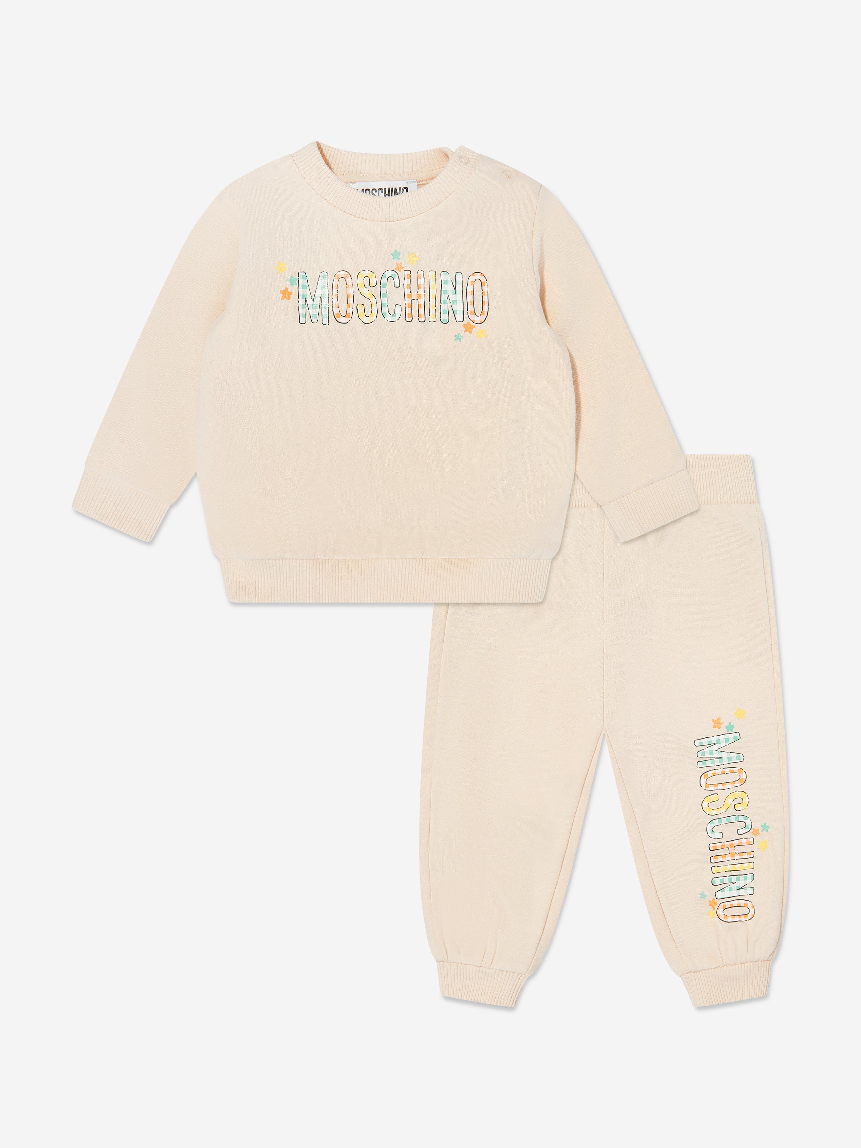 Baby Logo Tracksuit in Beige
