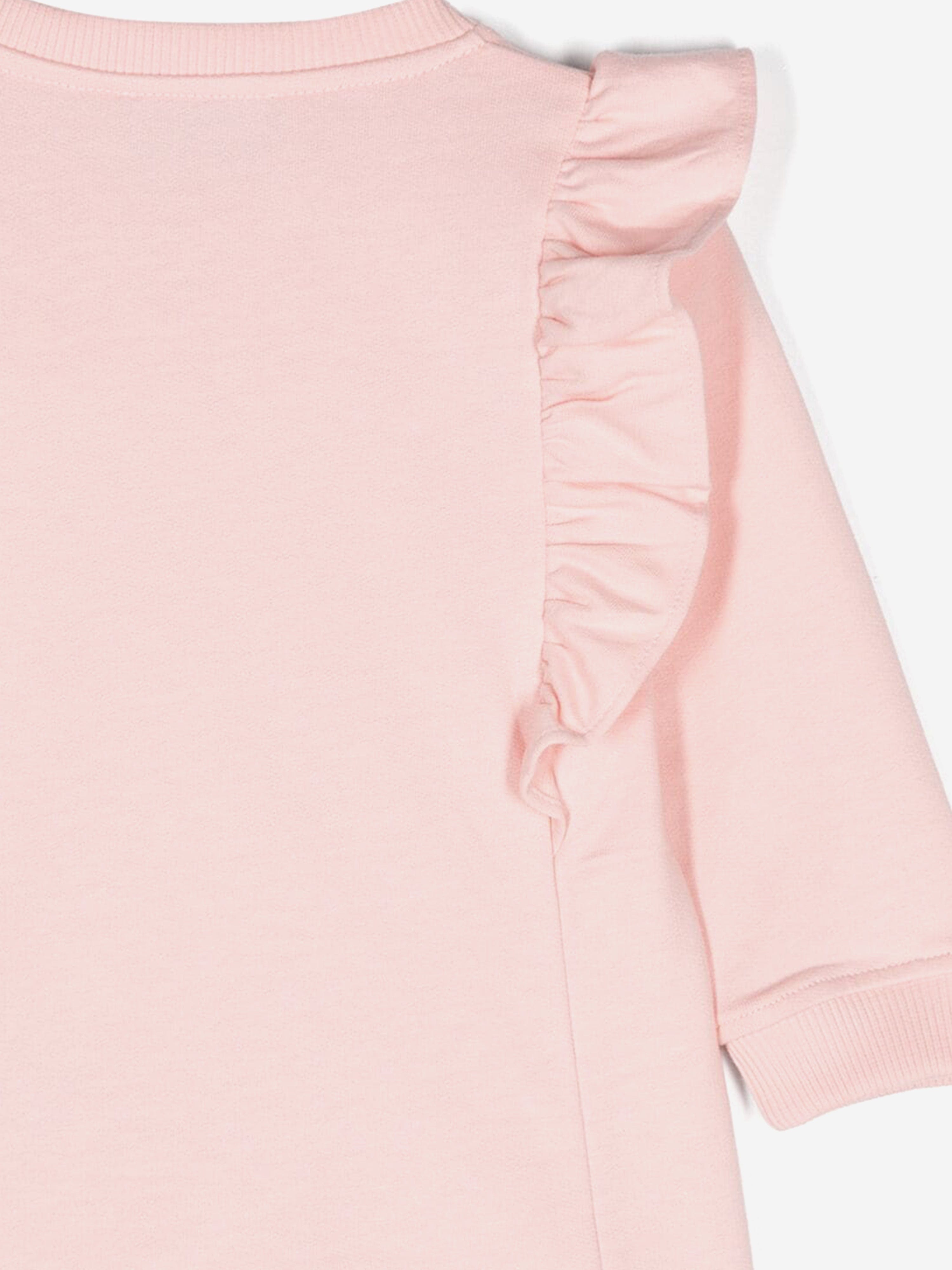 Baby Girls Bear Logo Dress With Gift Box in Pink