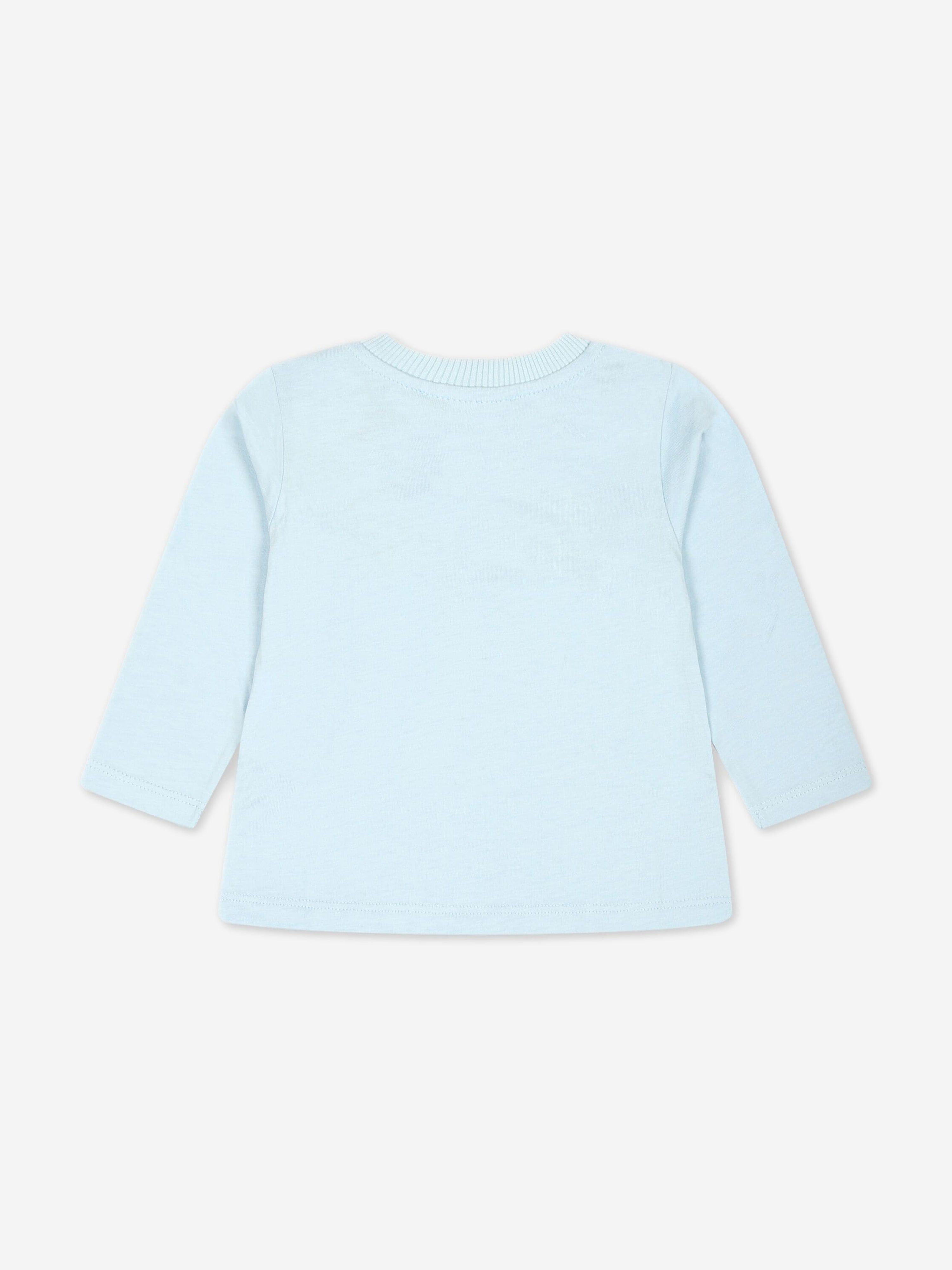 Baby Long Sleeve Logo T-Shirt in Blue