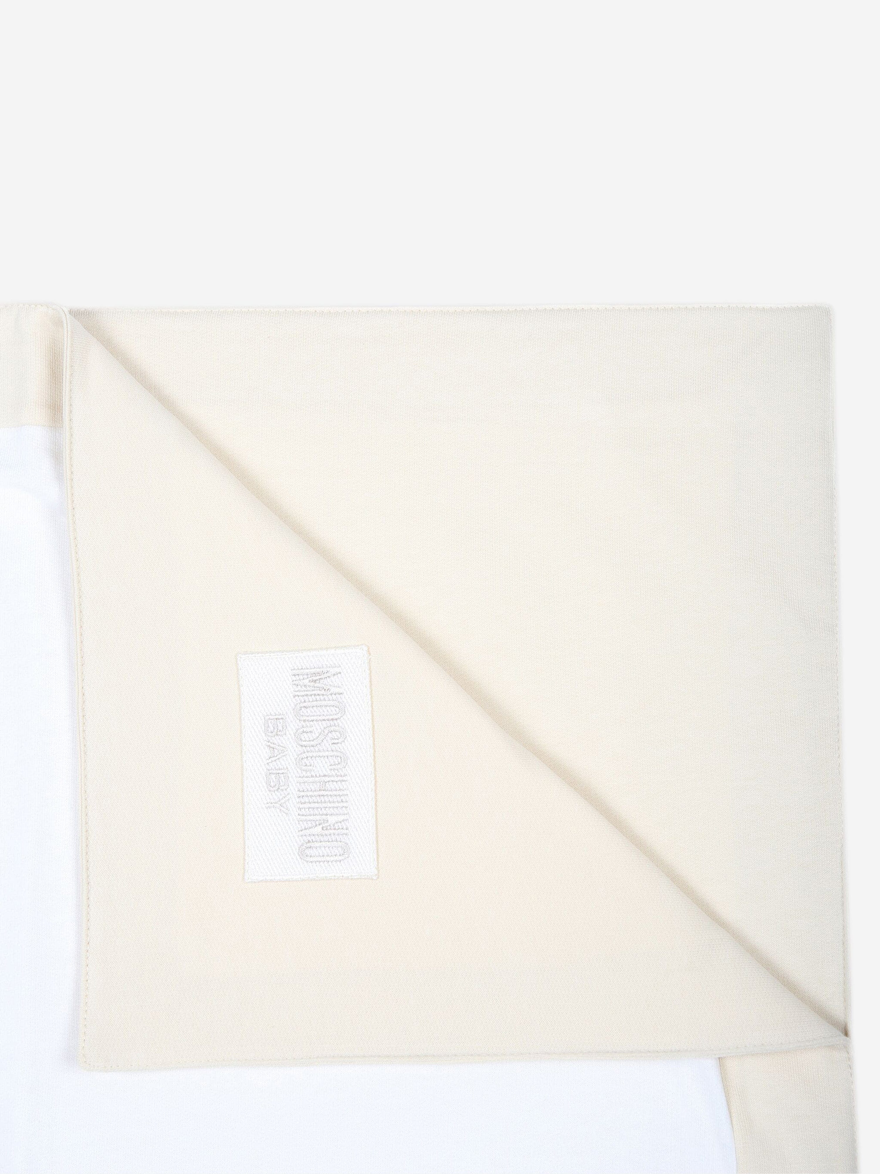 Baby Teddy Bear Logo Blanket in Beige