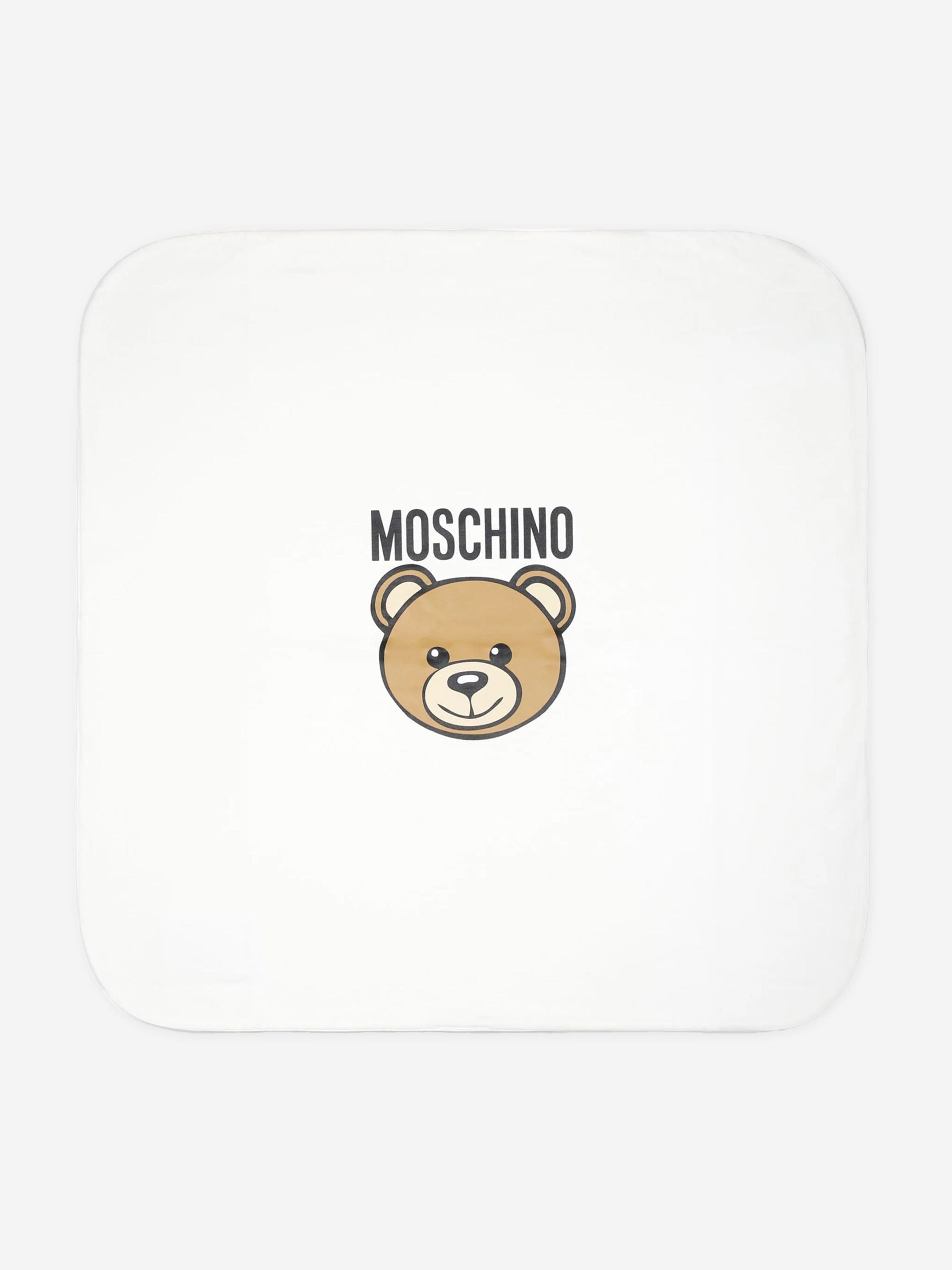 Baby Bear Logo Blanket in Ivory