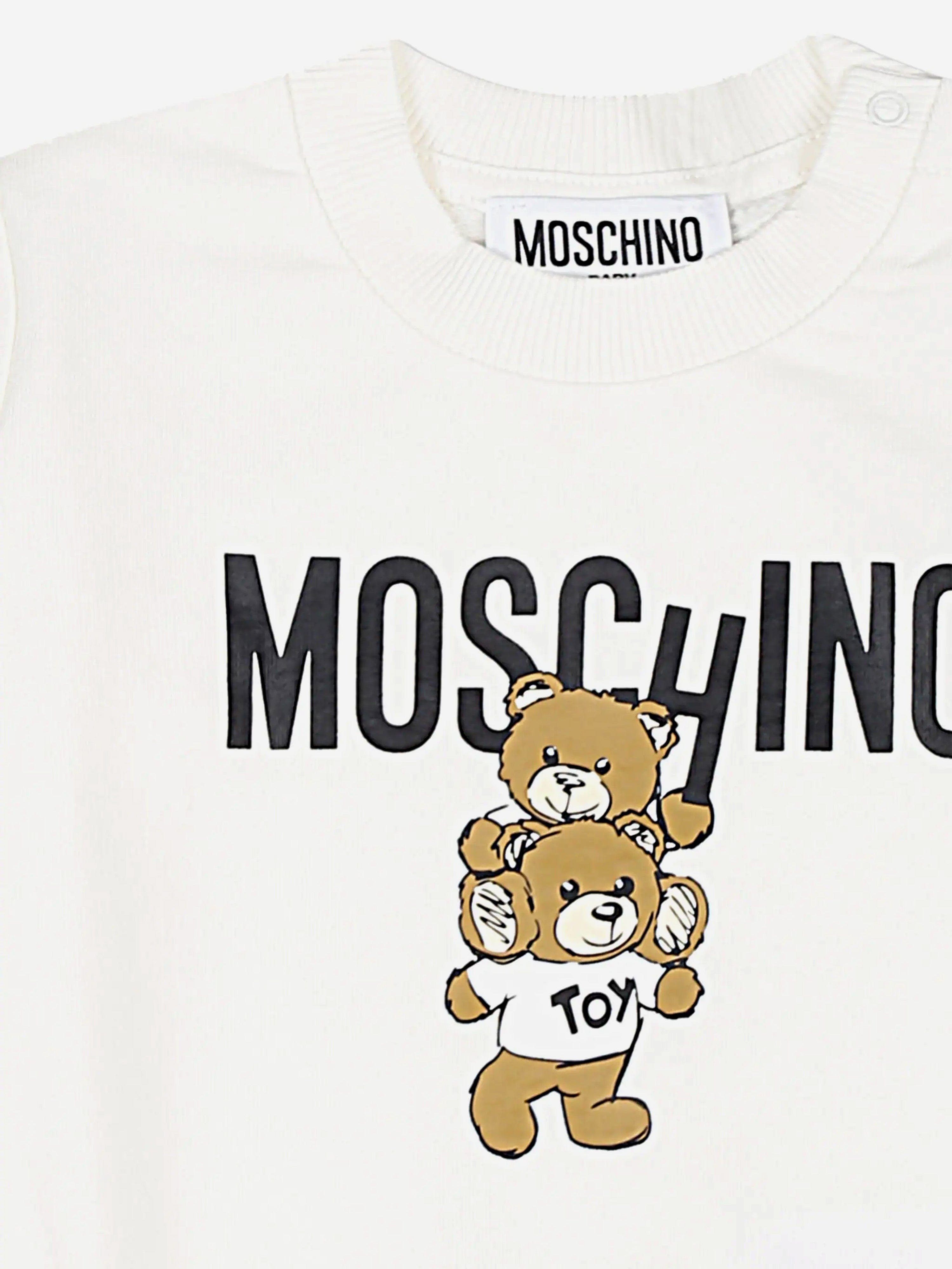 Baby Bear Logo Sweatshirt in Ivory