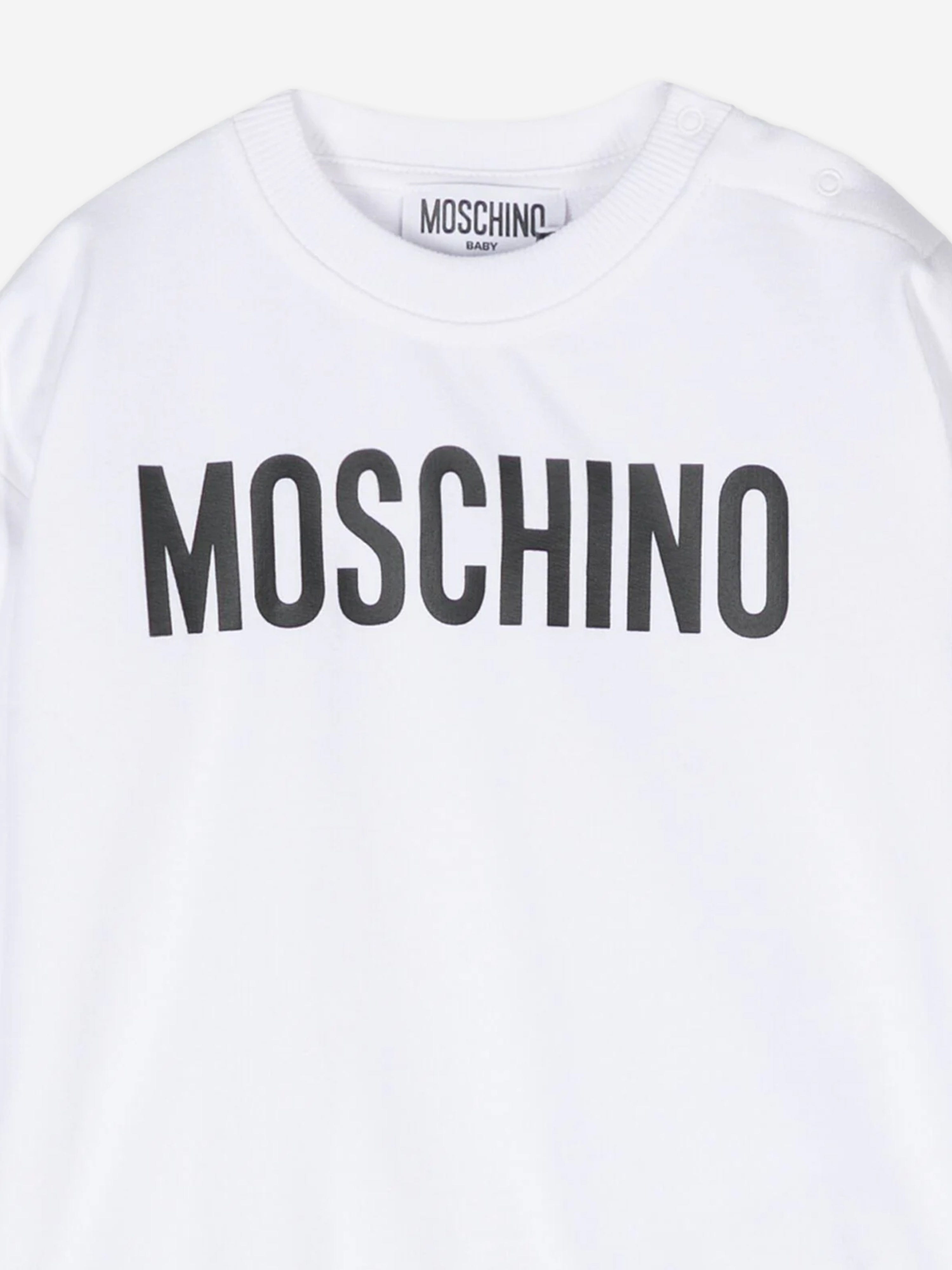 Moschino Baby Logo Sweatshirt in White