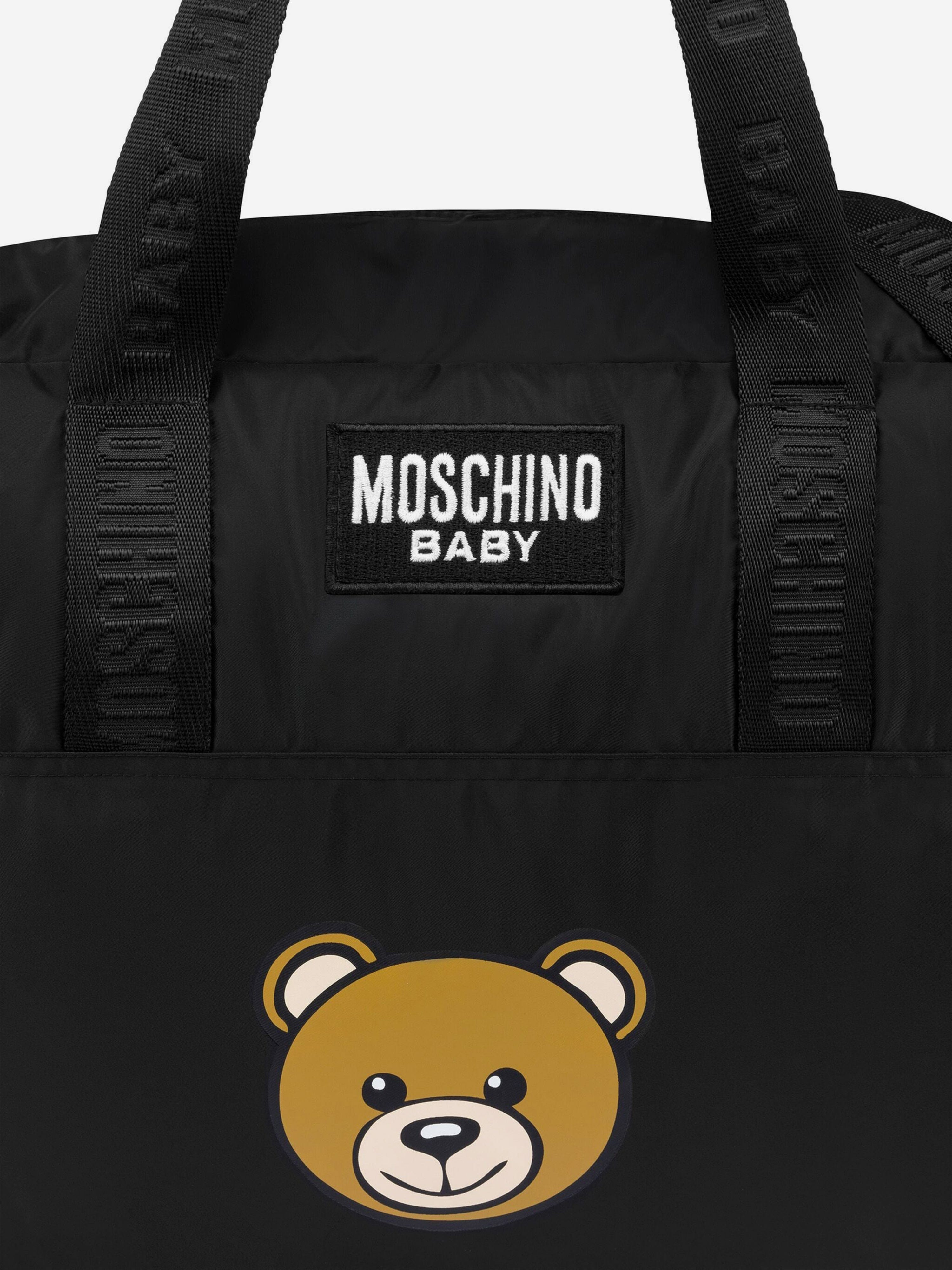 Baby Bear Logo Changing Bag in Black (40cm)