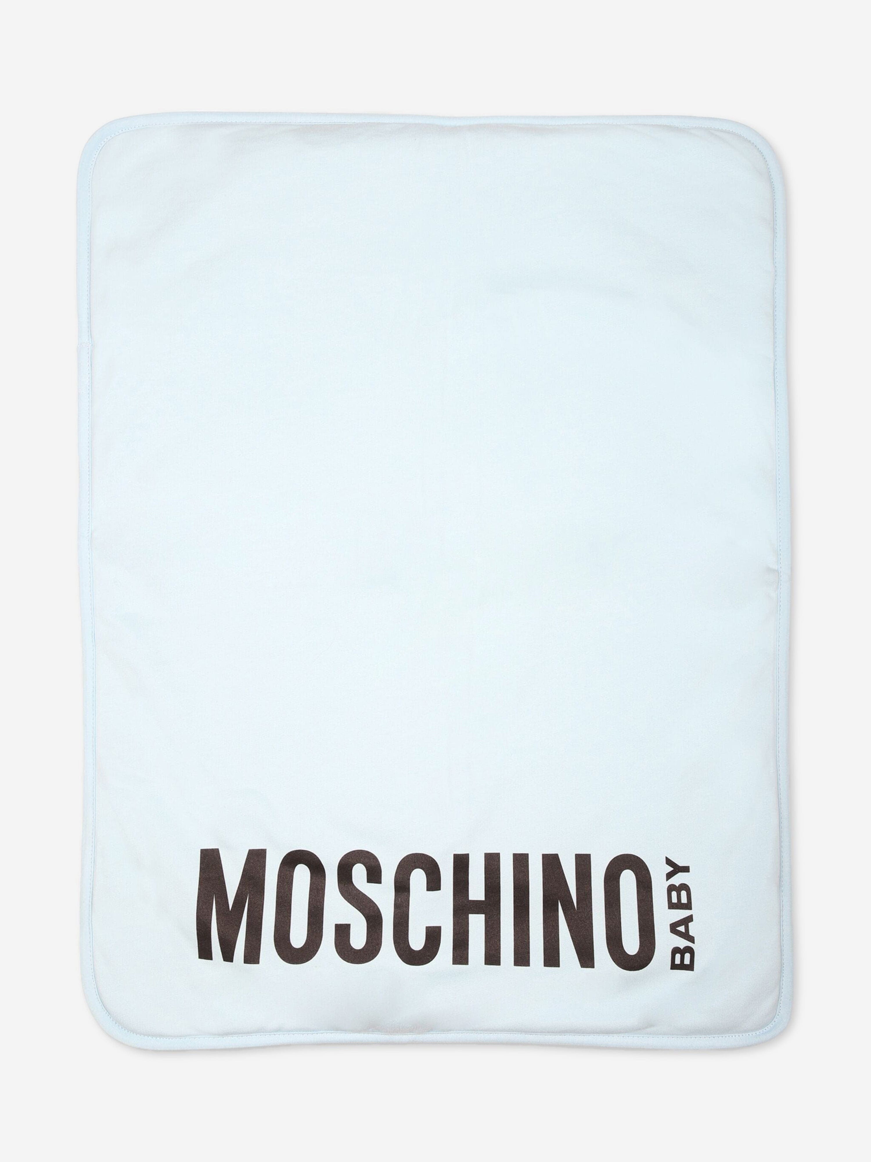 Moschino Baby Boys Bear Logo Changing Bag in Blue (60cm)