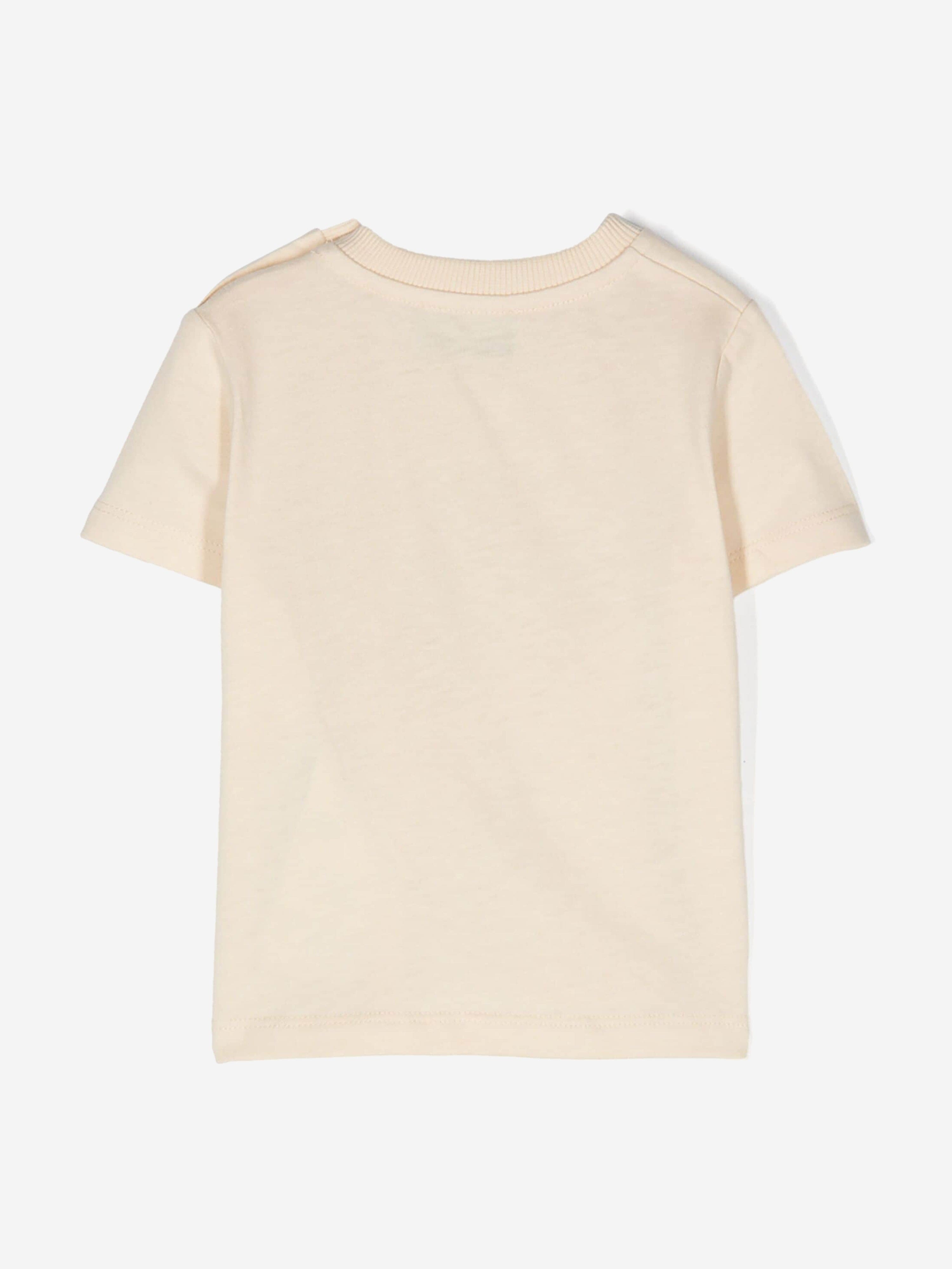 Baby Bear Logo T-Shirt With Gift Box in Beige