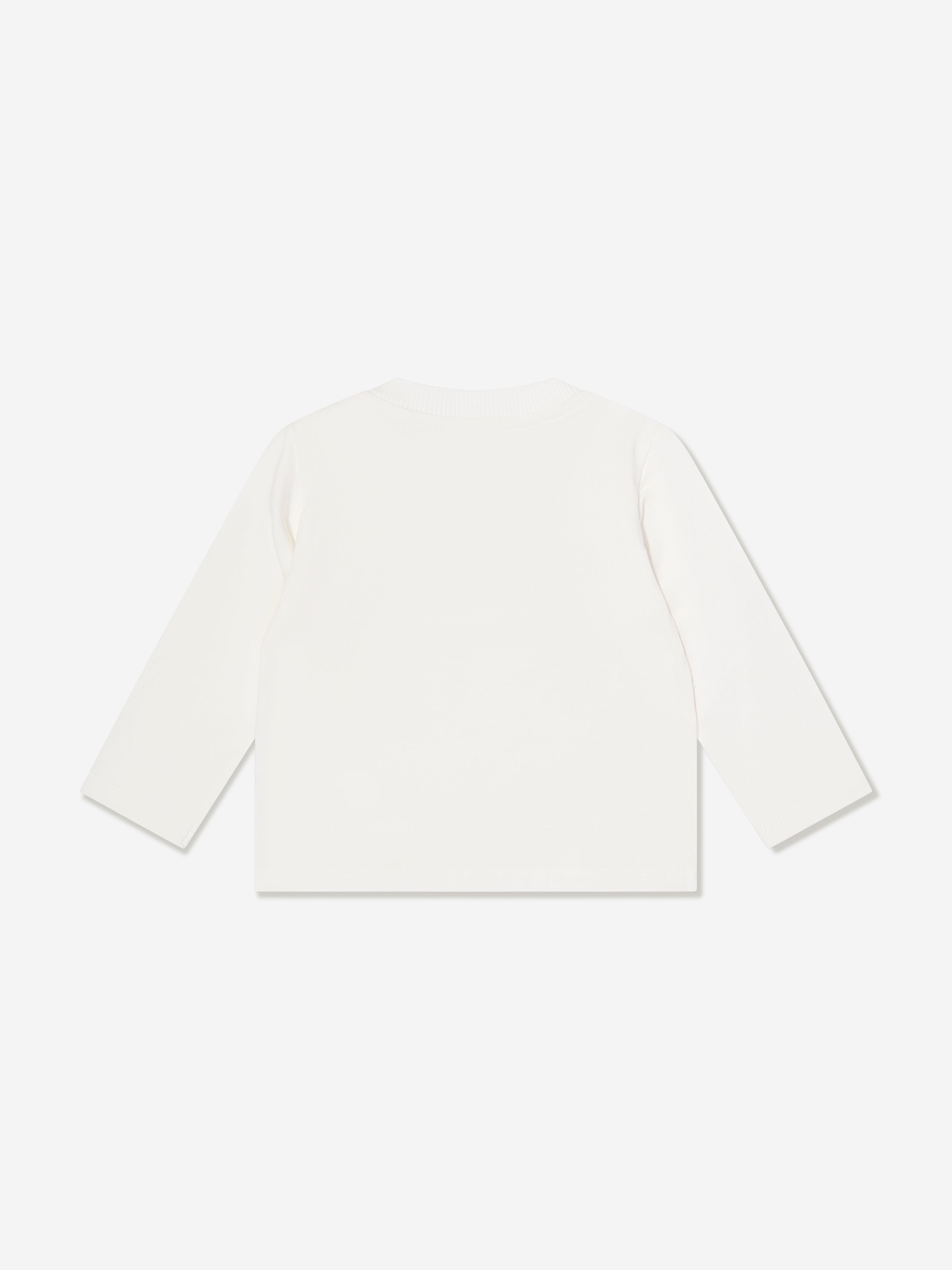 Baby Long Sleeve Logo T-Shirt in Ivory
