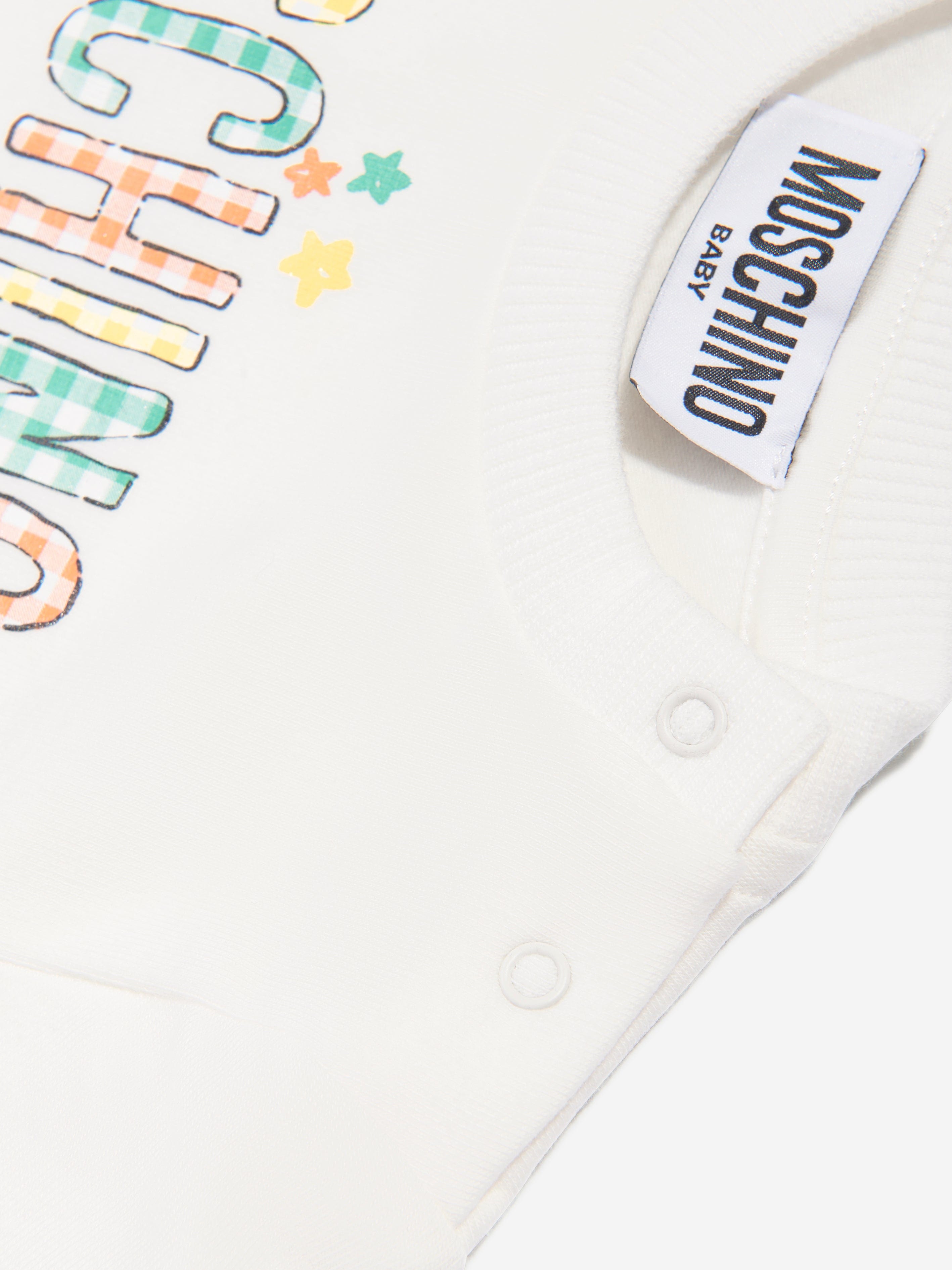 Baby Long Sleeve Logo T-Shirt in Ivory