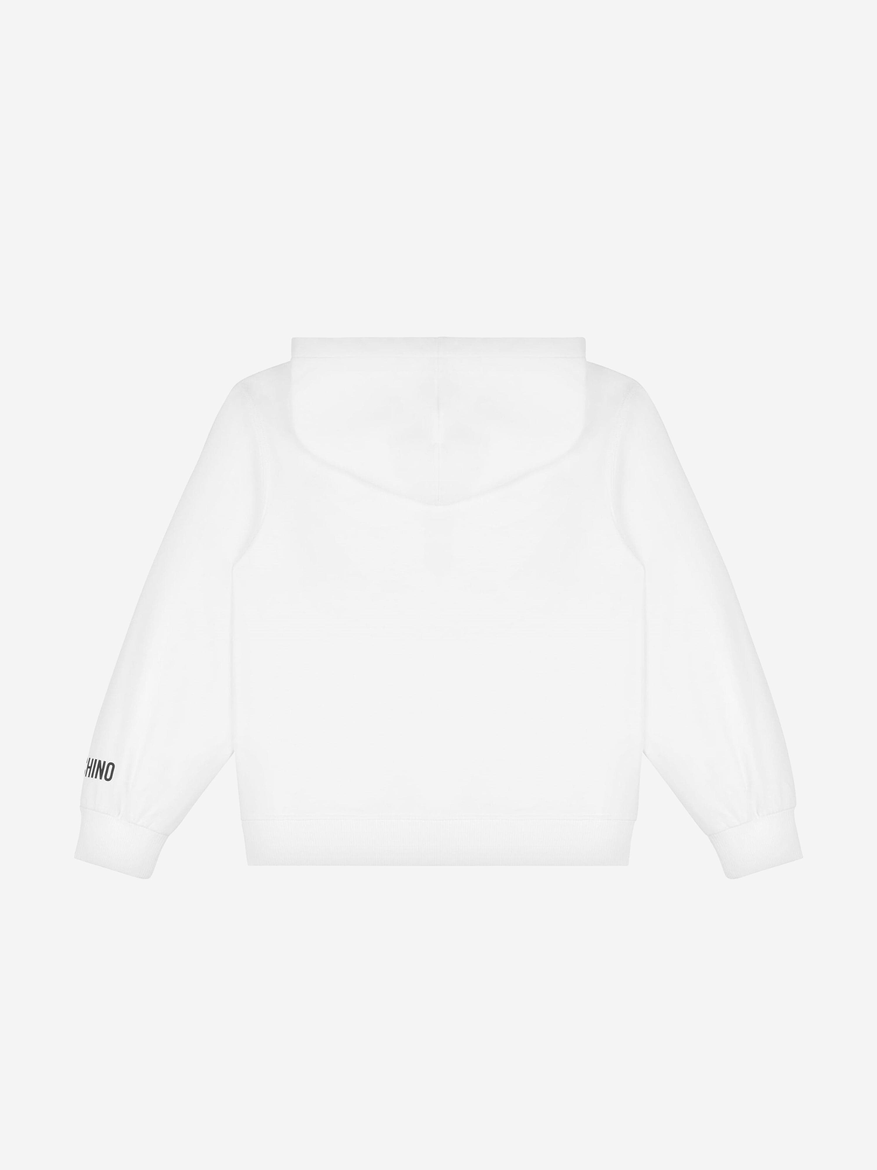 Moschino Kids Love Hoodie in White