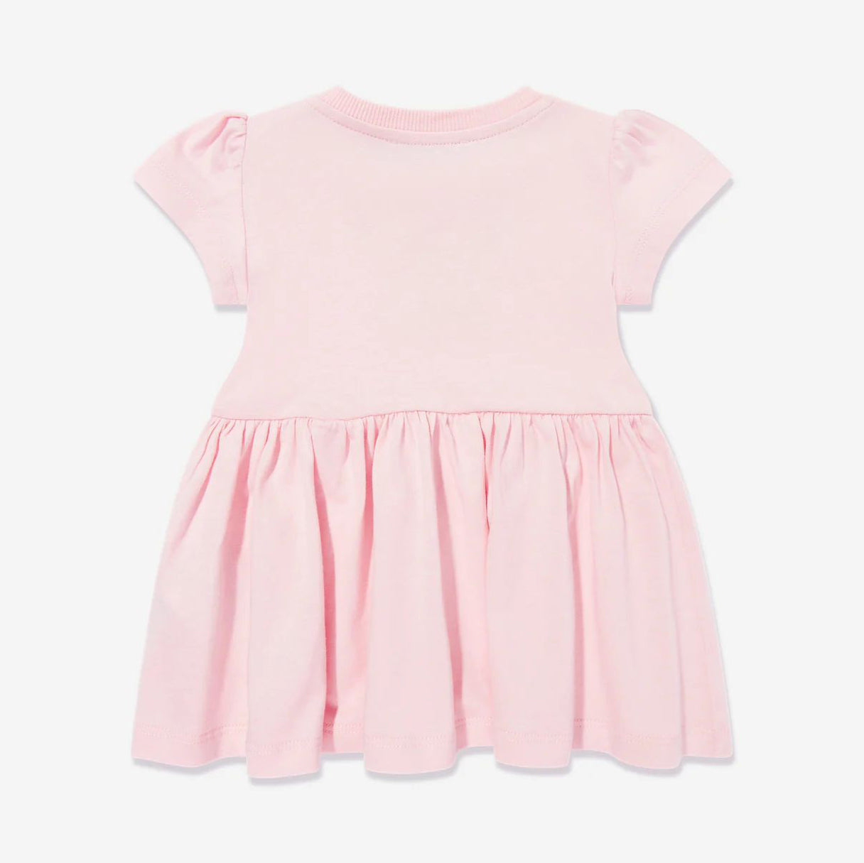 Baby Girls Pink Printed Cotton Dress