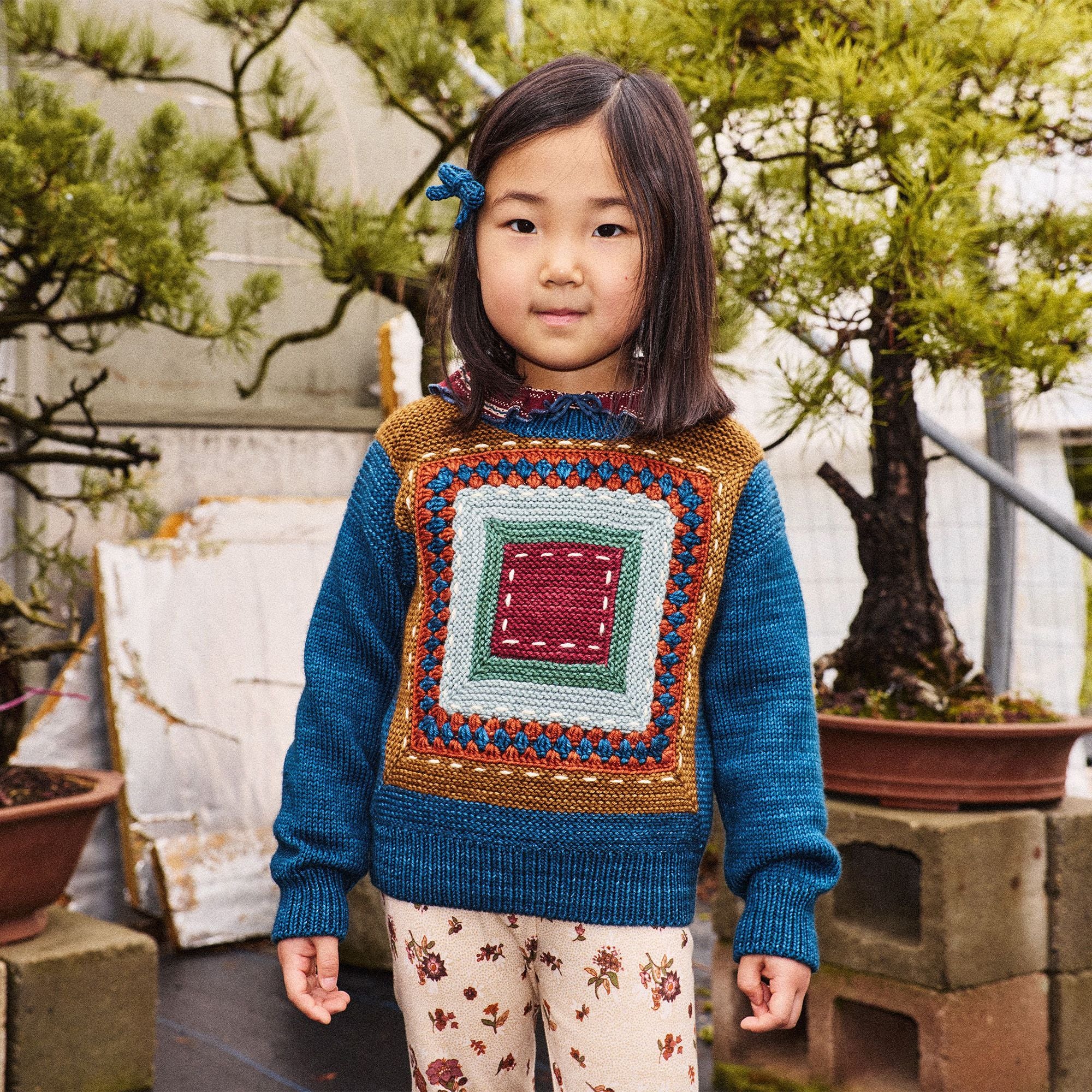 Boys & Girls Blue Wool Sweater