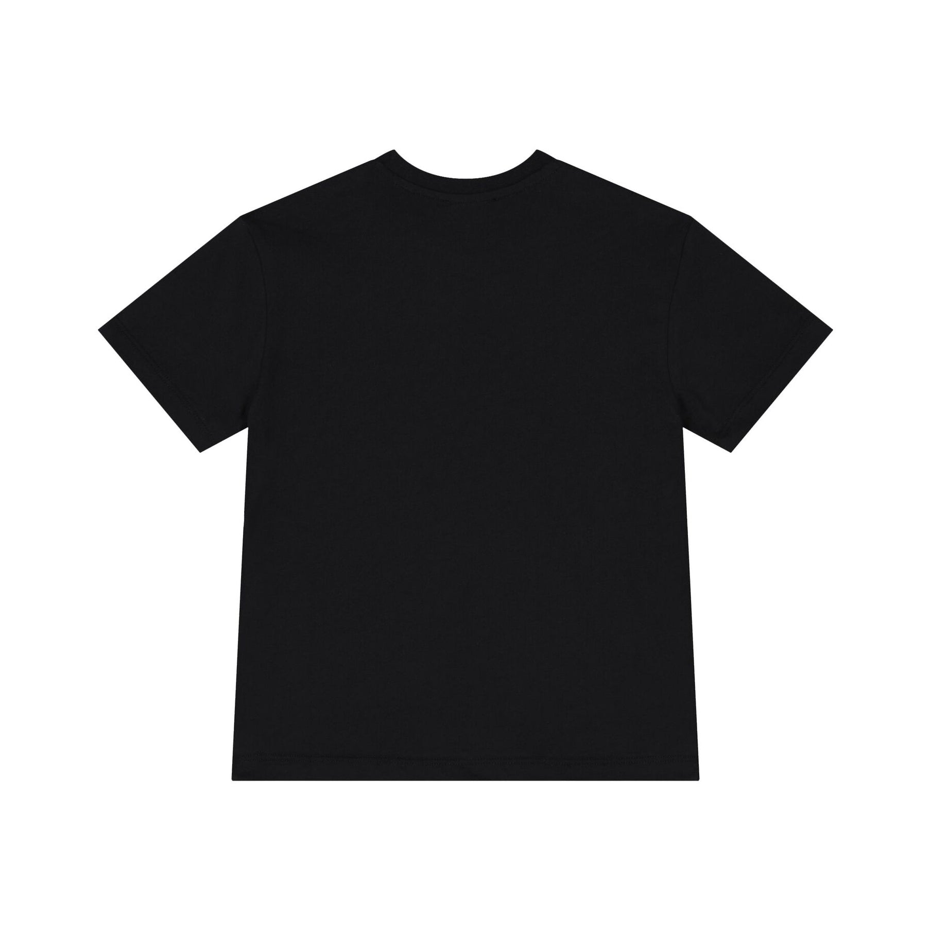 Boys & Girls Black Logo Cotton T-Shirt