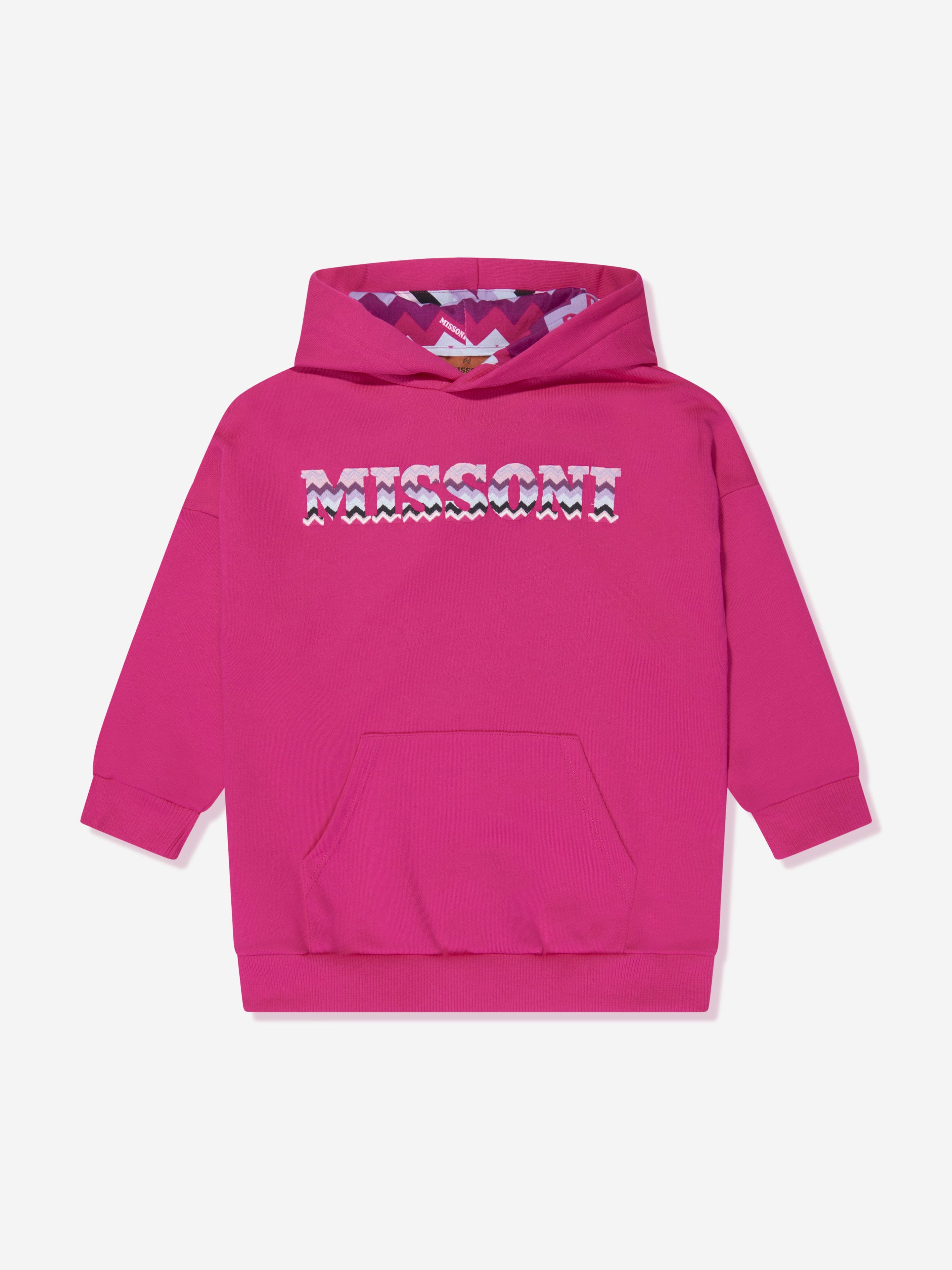 Missoni Girls Logo Hoodie in Pink