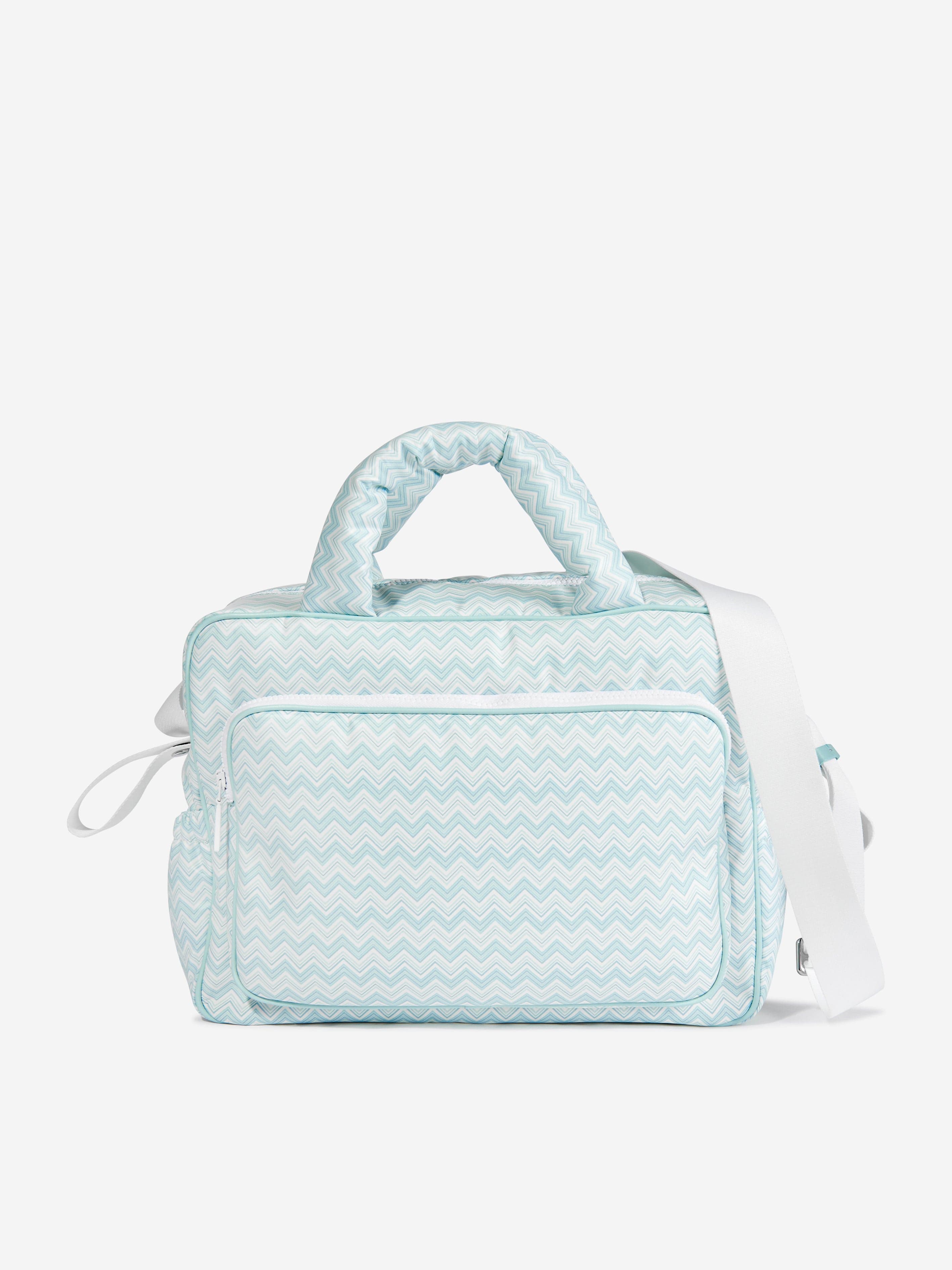 Baby Boys Zigzag Changing Bag in Blue (35cm)