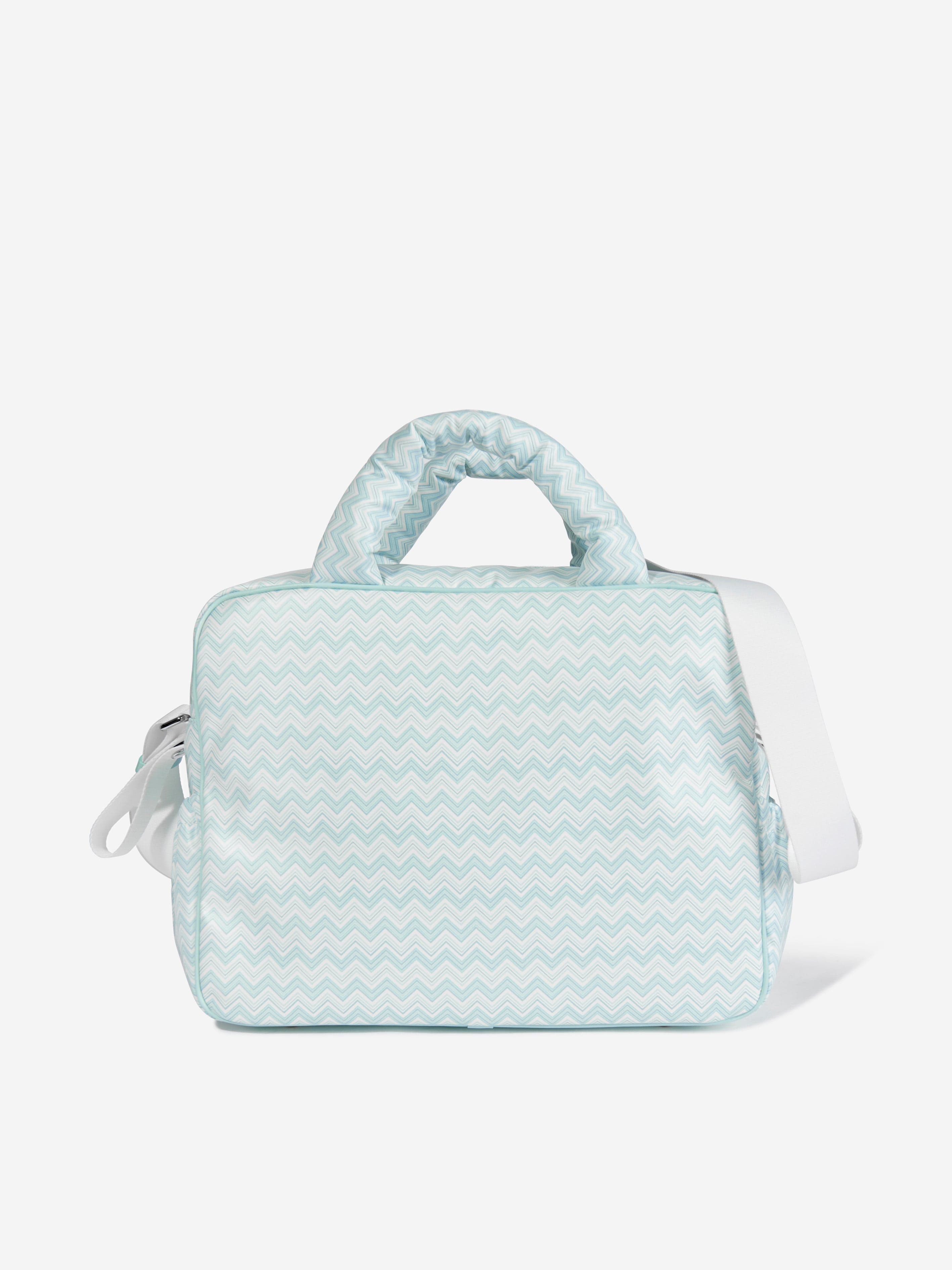 Baby Boys Zigzag Changing Bag in Blue (35cm)