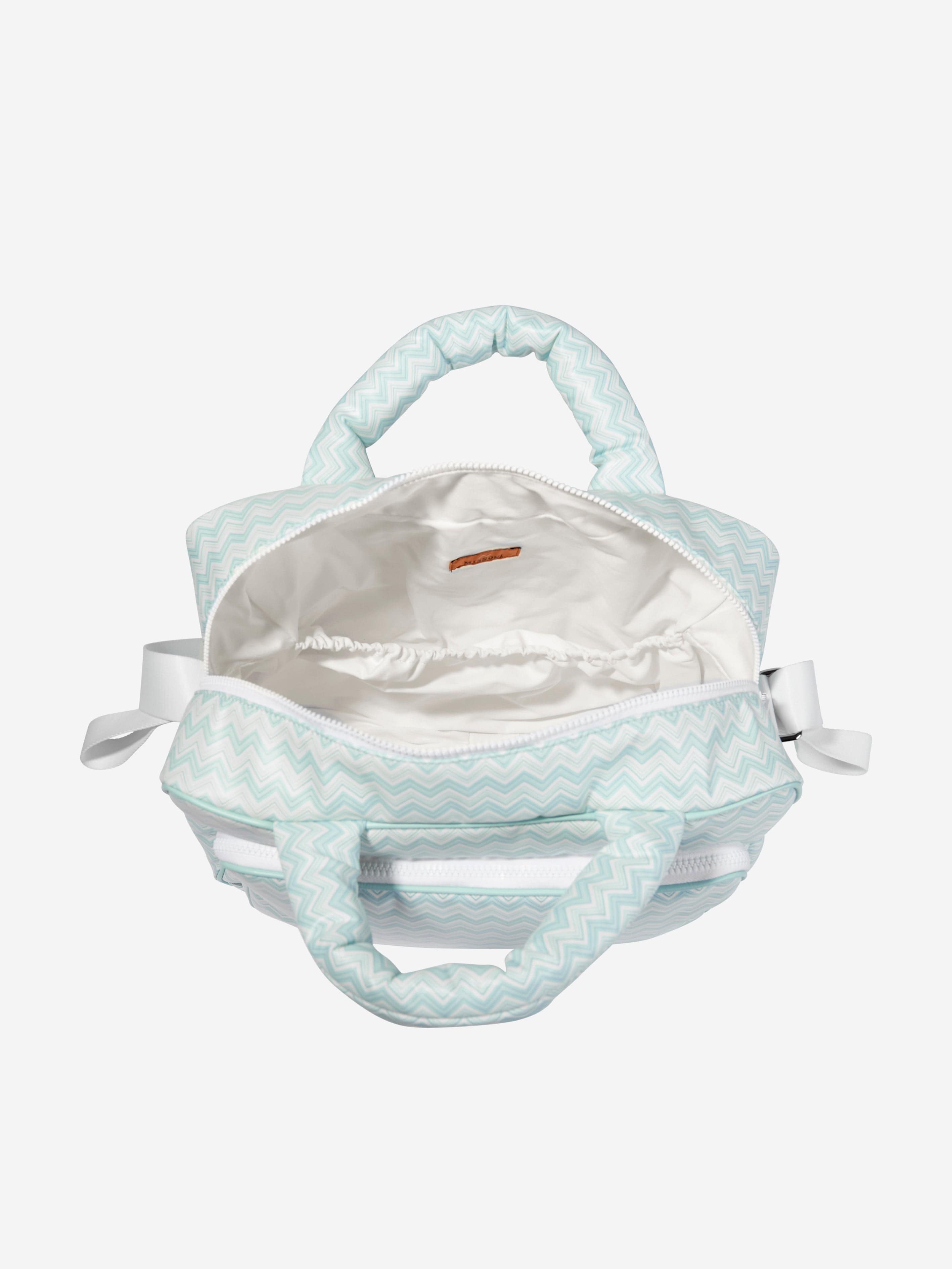 Baby Boys Zigzag Changing Bag in Blue (35cm)