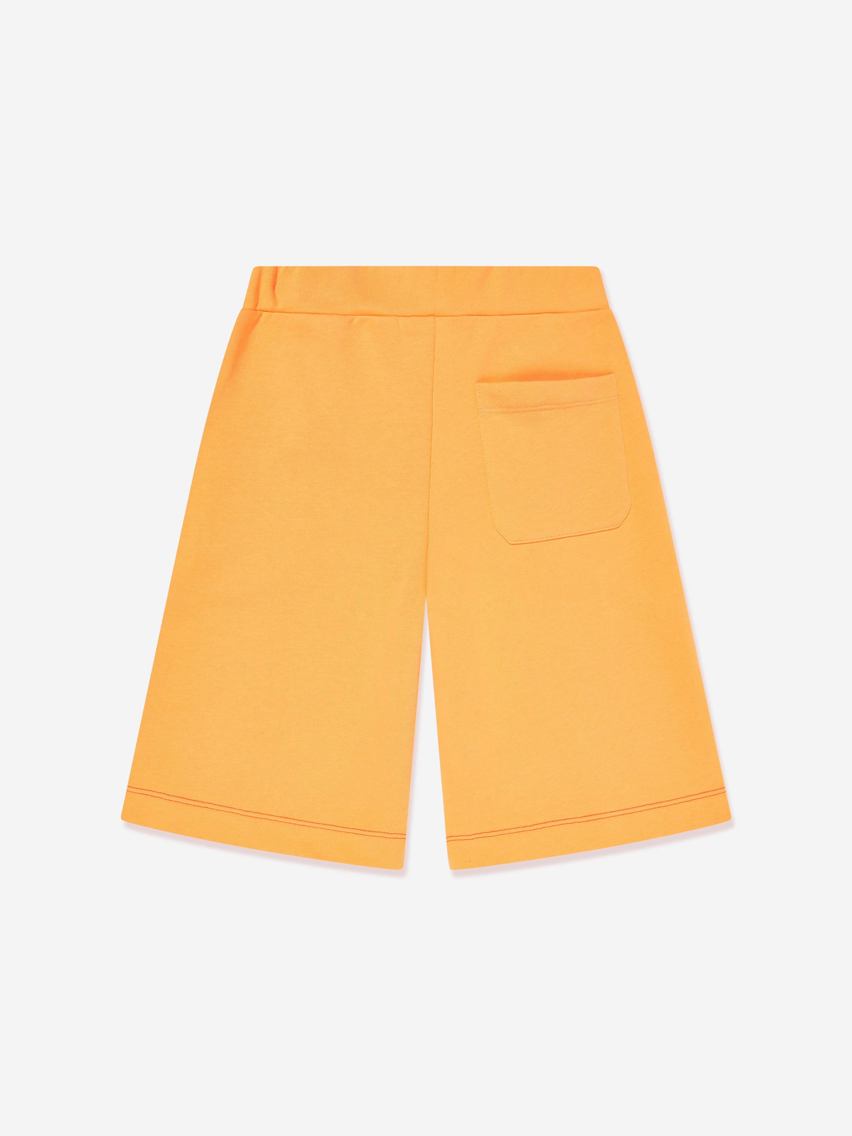 Boys Logo Jersey Shorts in Orange