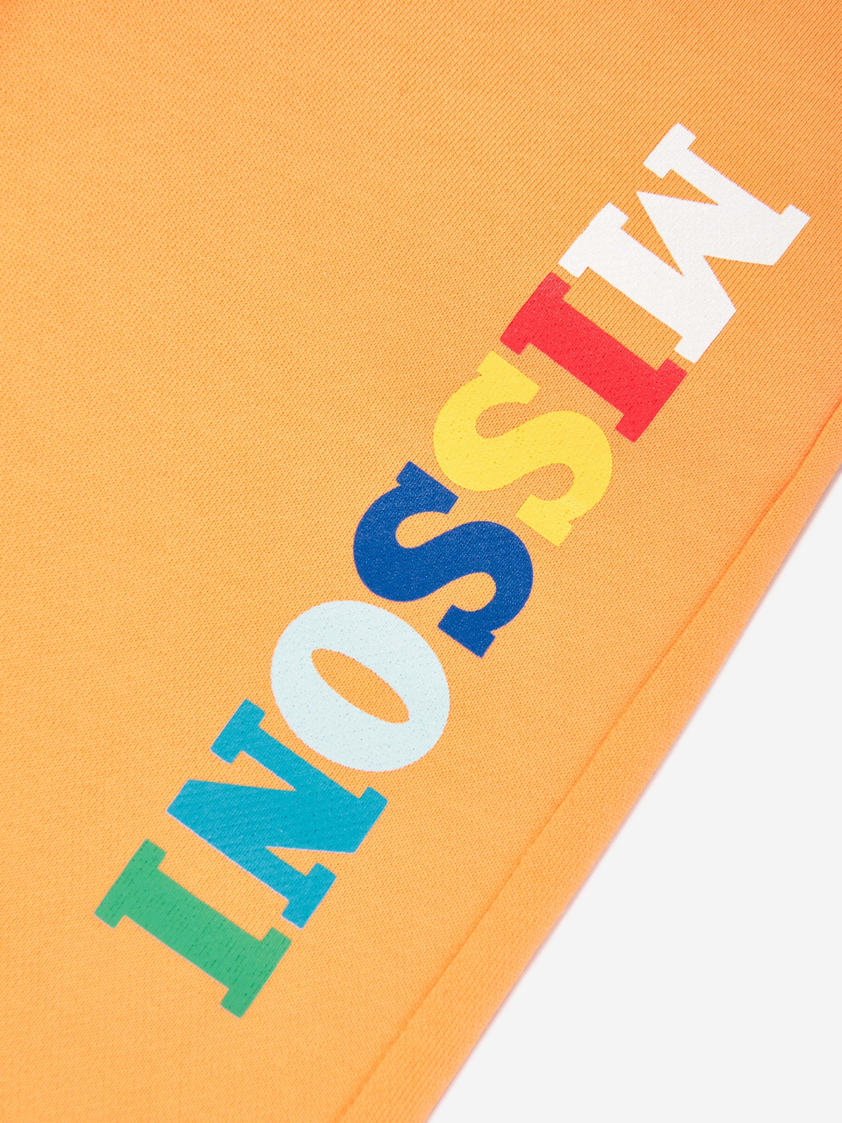 Boys Logo Jersey Shorts in Orange