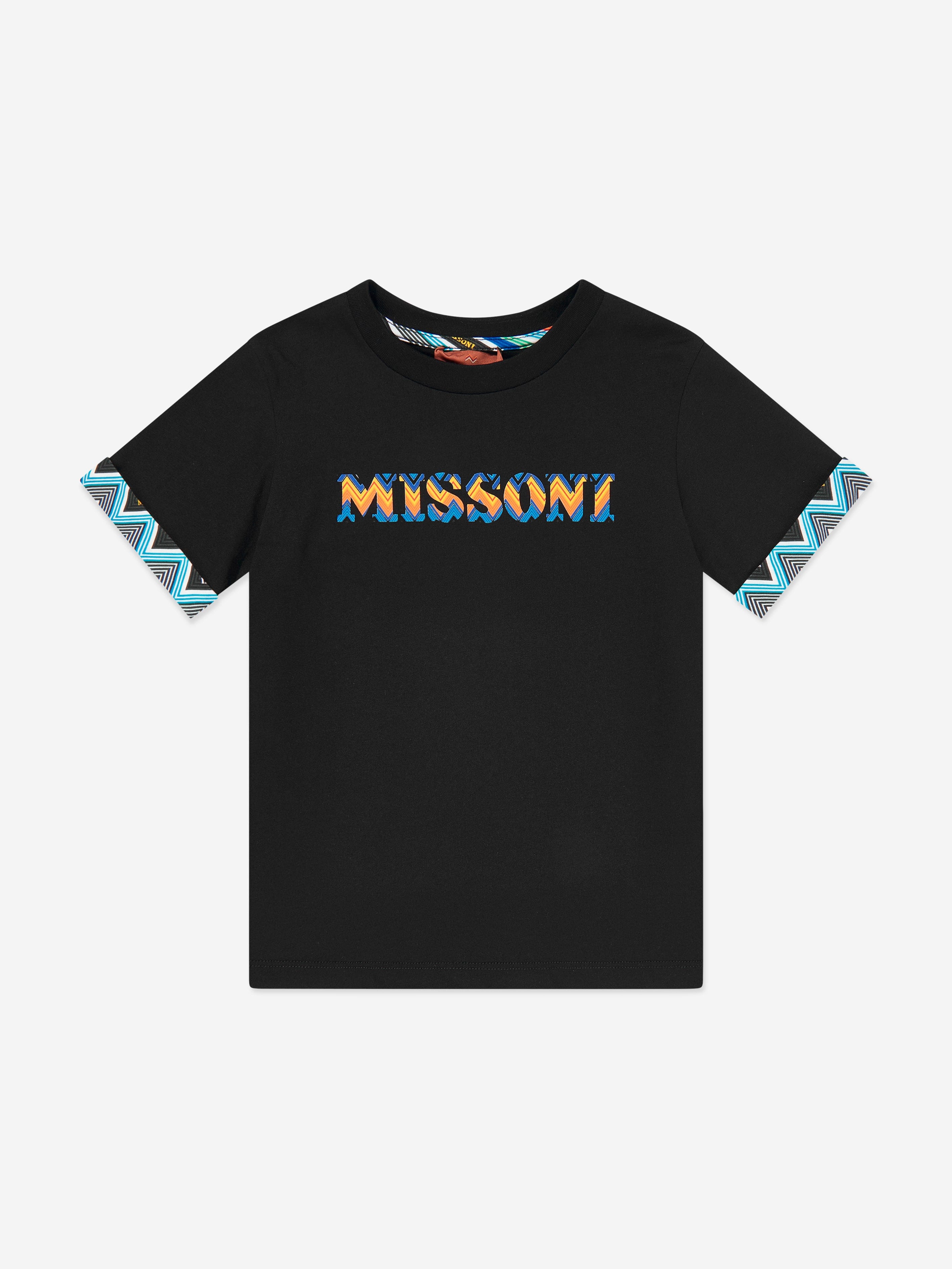 Boys Logo T-Shirt in Black
