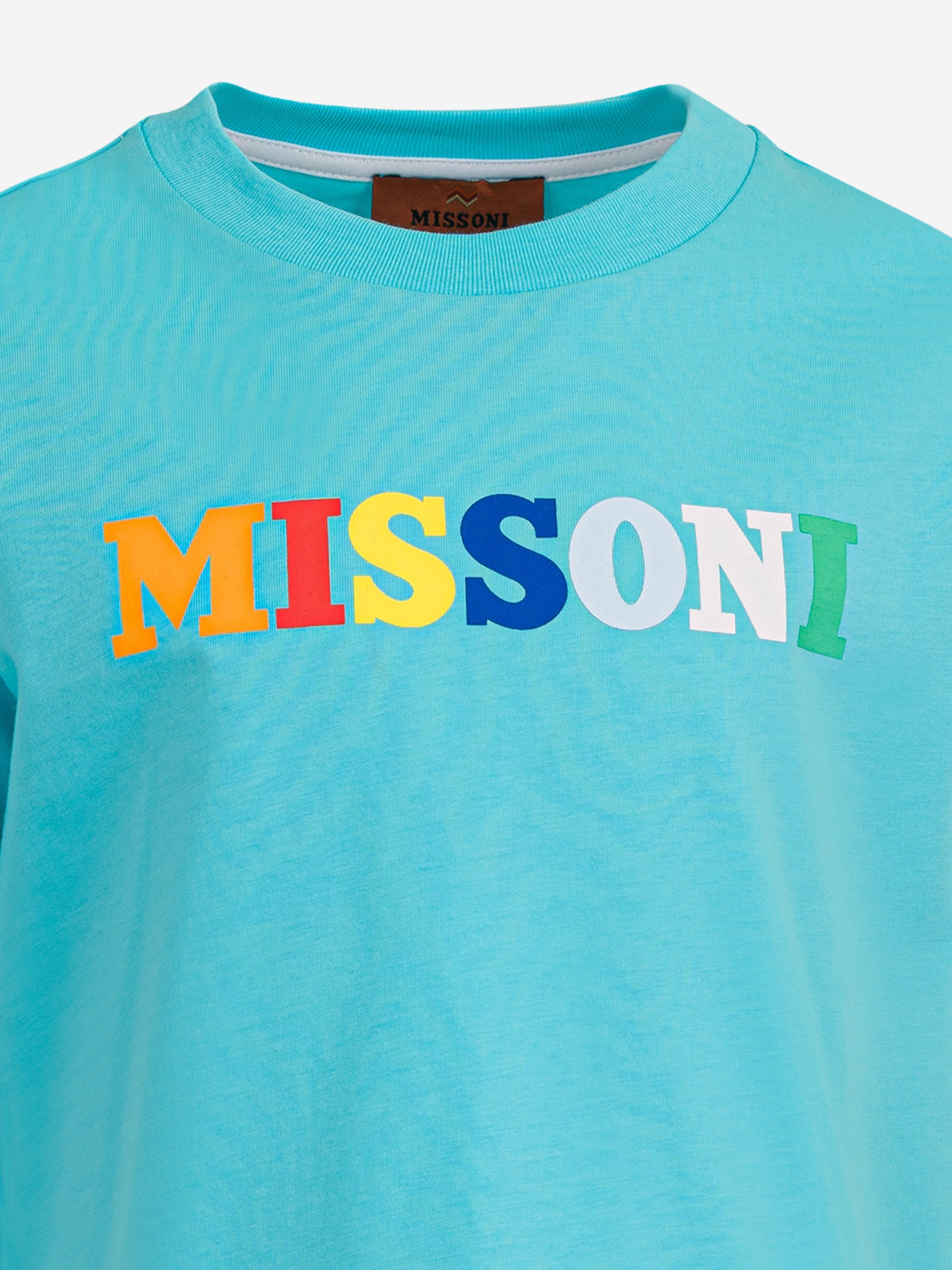 Boys Logo T-Shirt in Blue