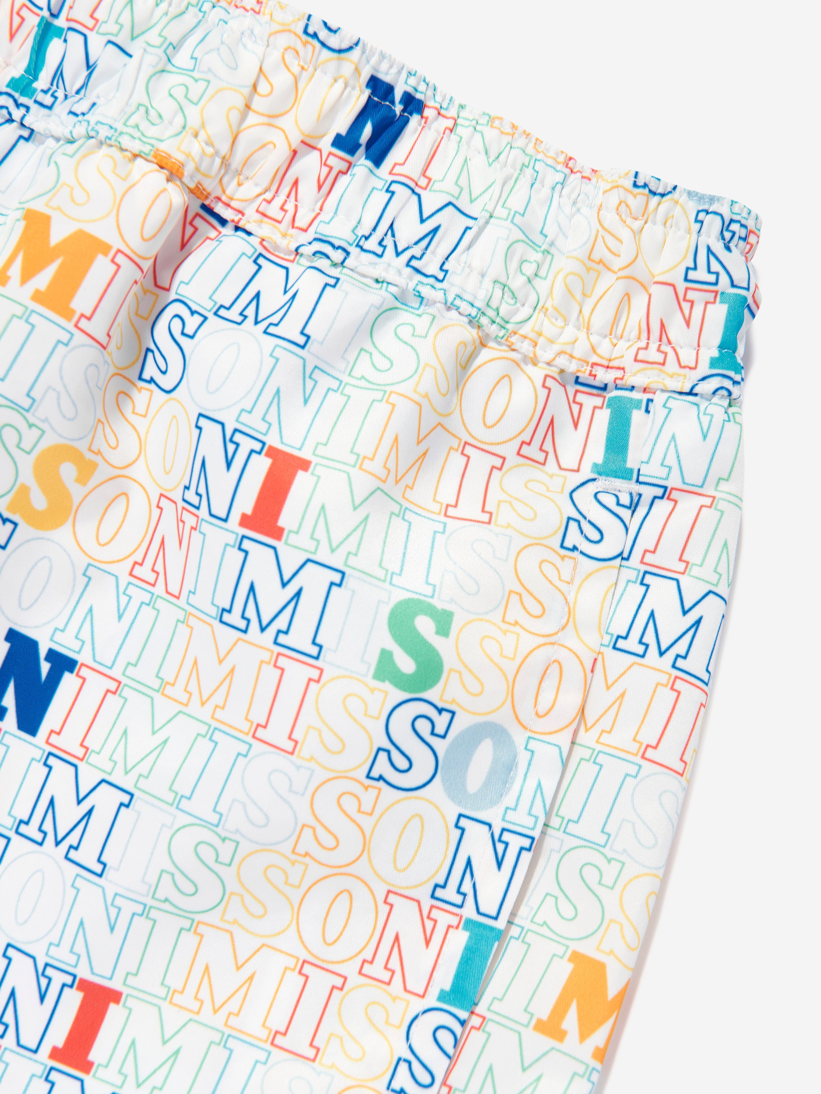 Boys Logo Swim Short in White