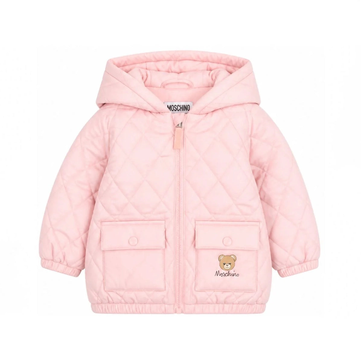 Baby Girls Pink Hooded Padded Jacket