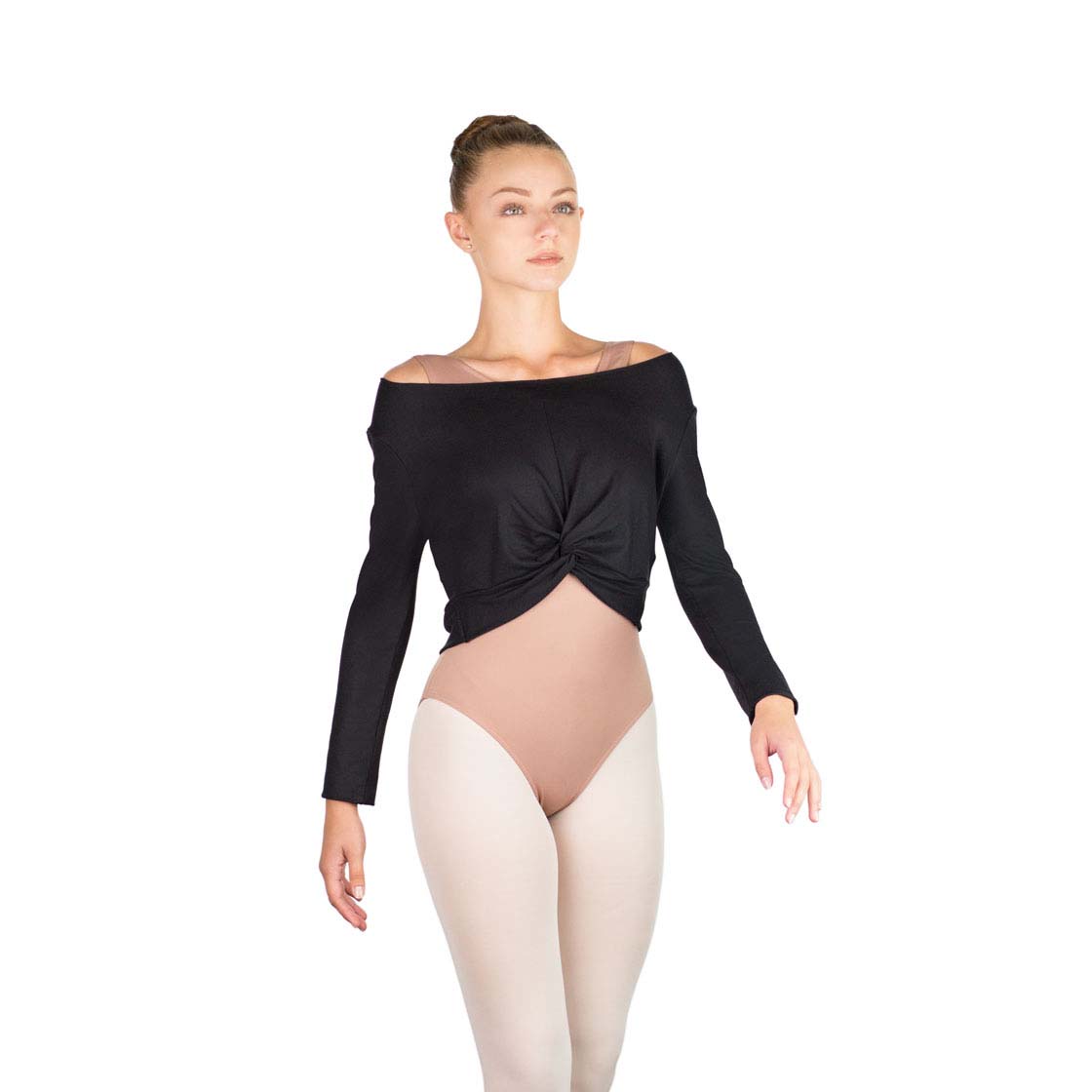Women Black Ballet Top(Megumi/01 Noir)