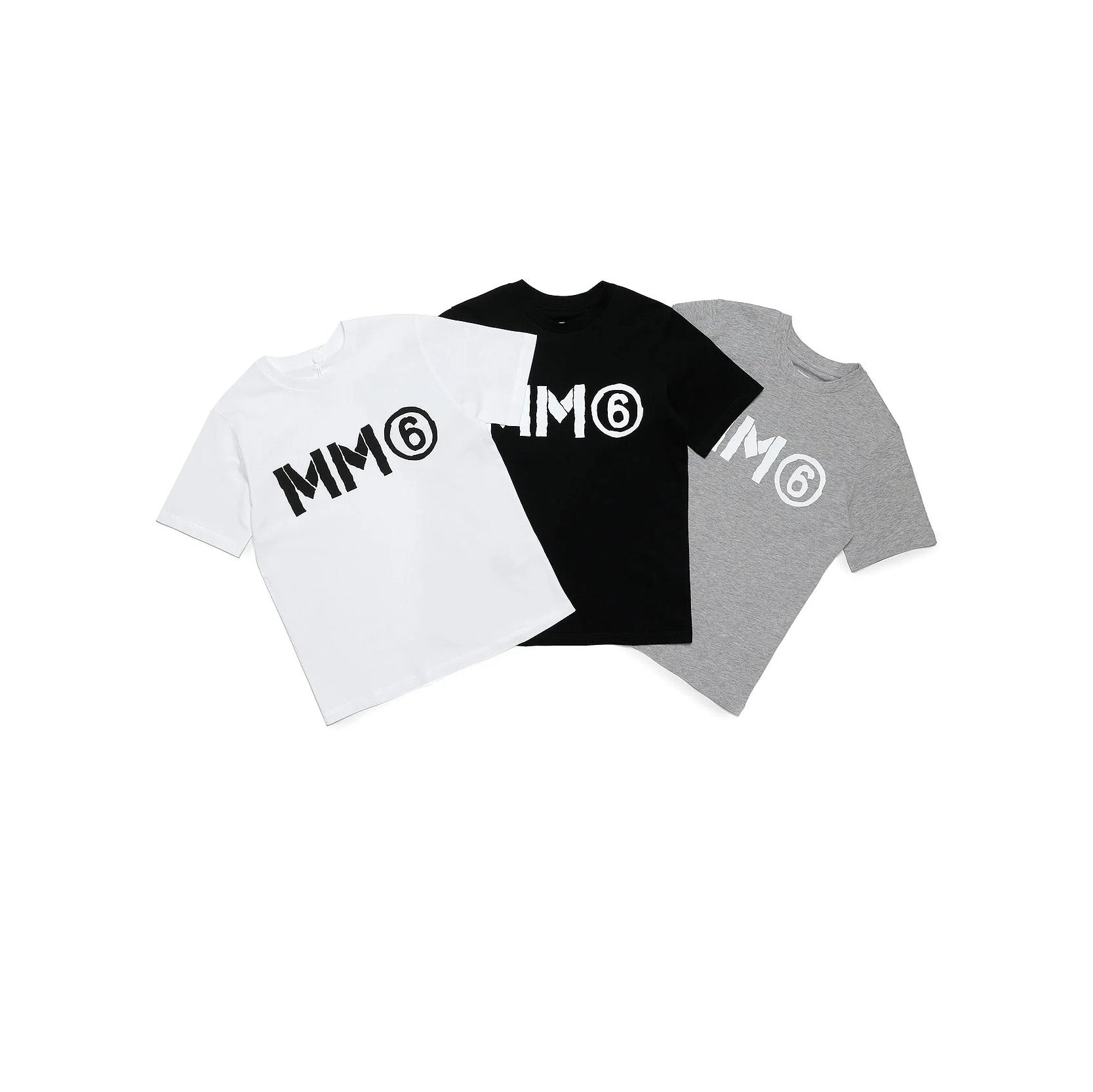 Boys & Girls Tricolor Logo Cotton T-Shirt Set(3 Pack)