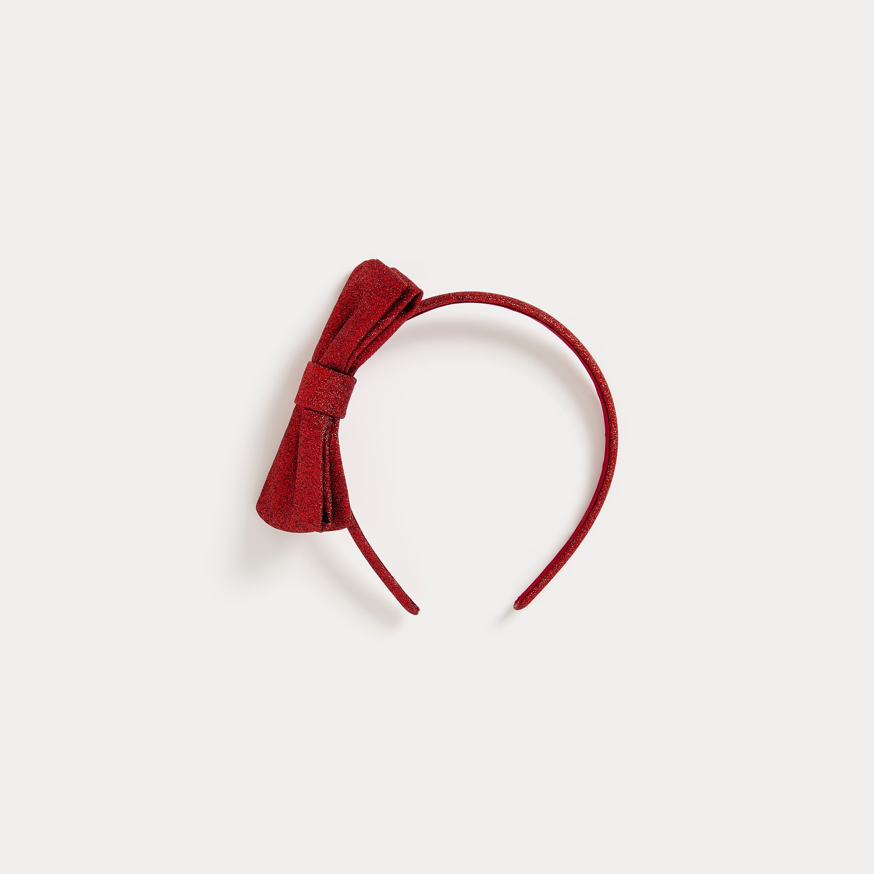 Girls Red Bow Headband
