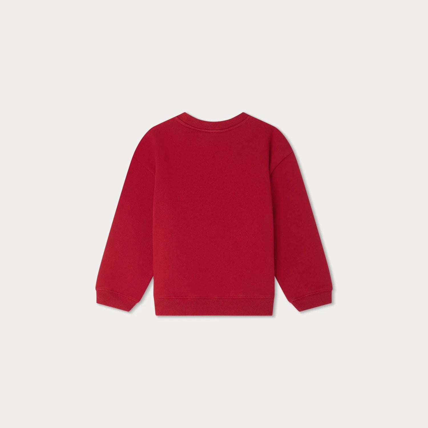 Boys & Girls Red Cotton Sweatshirt