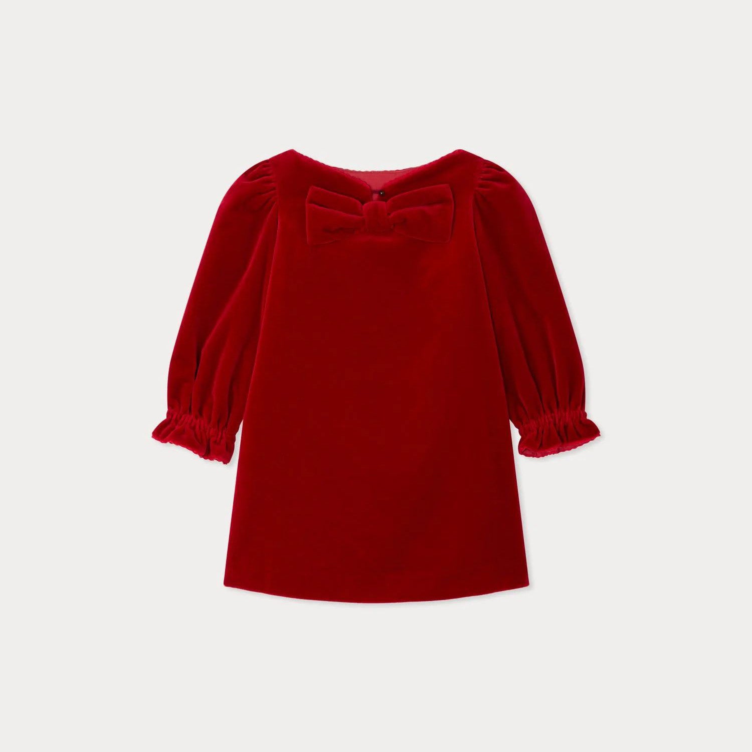 Girls Rouge Velvet Dress
