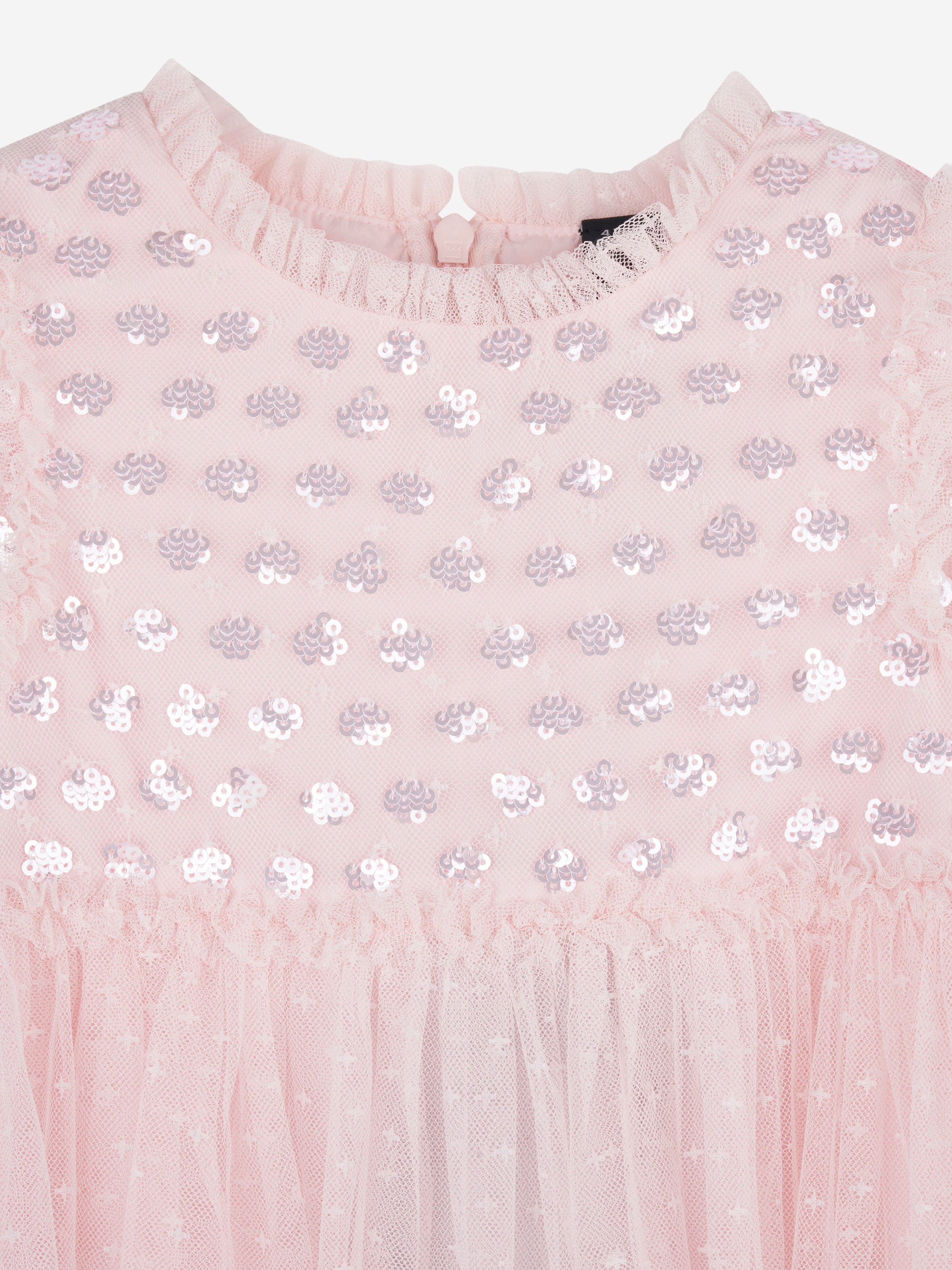 Needle & Thread Girls Thea Bodice Dress in Pink