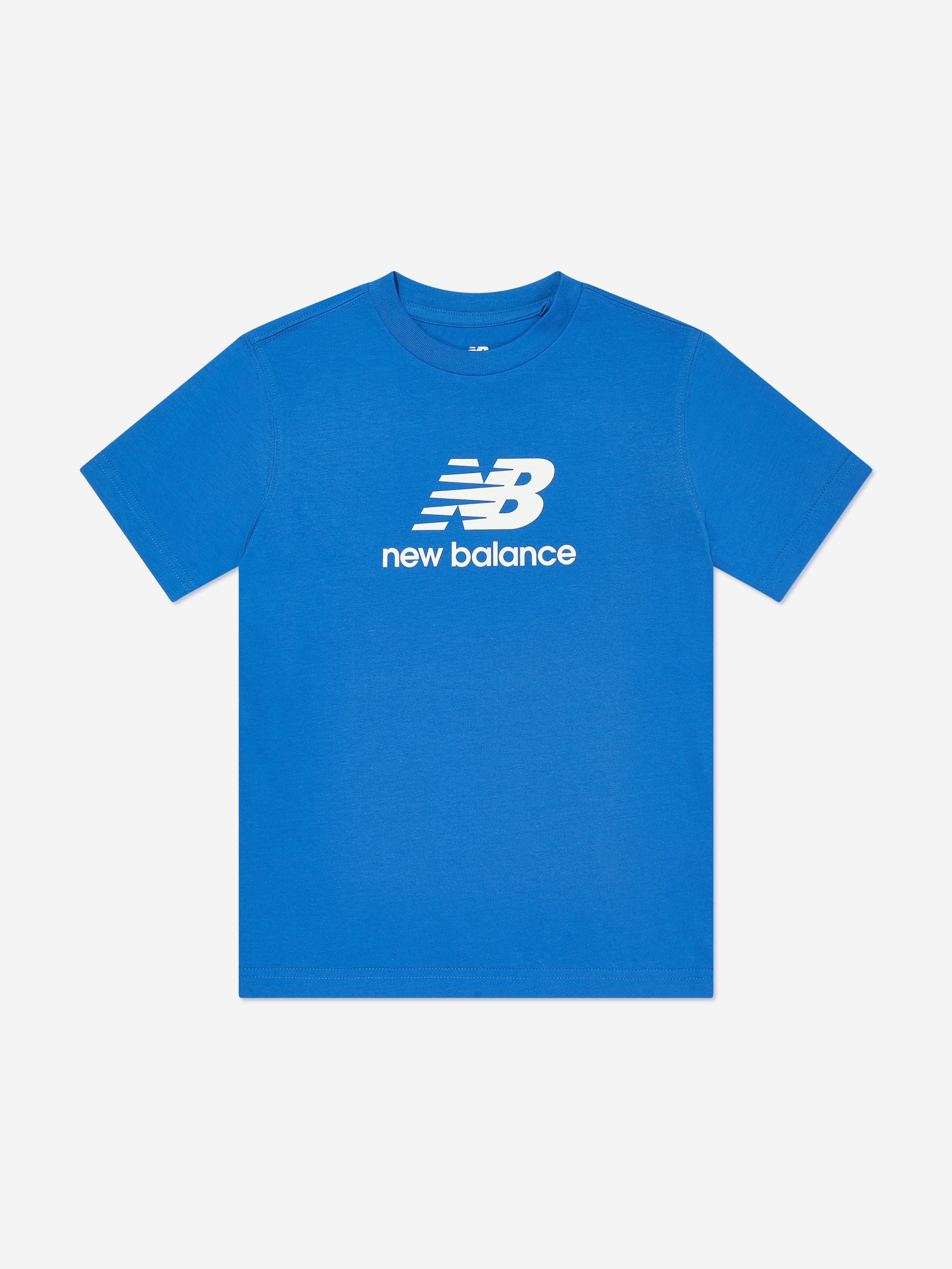 Boys Jersey Stacked Logo T-Shirt in Blue