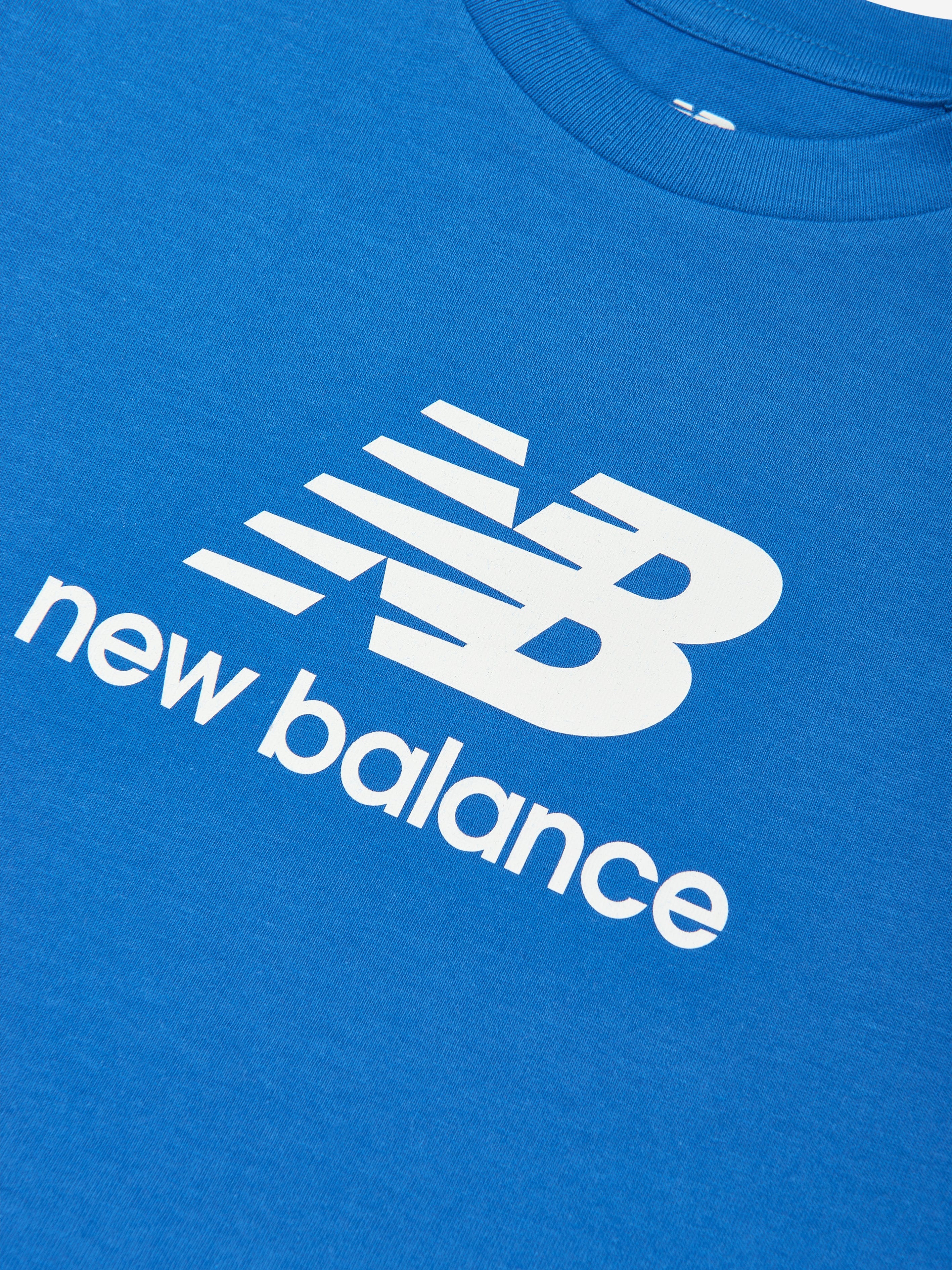 Boys Jersey Stacked Logo T-Shirt in Blue