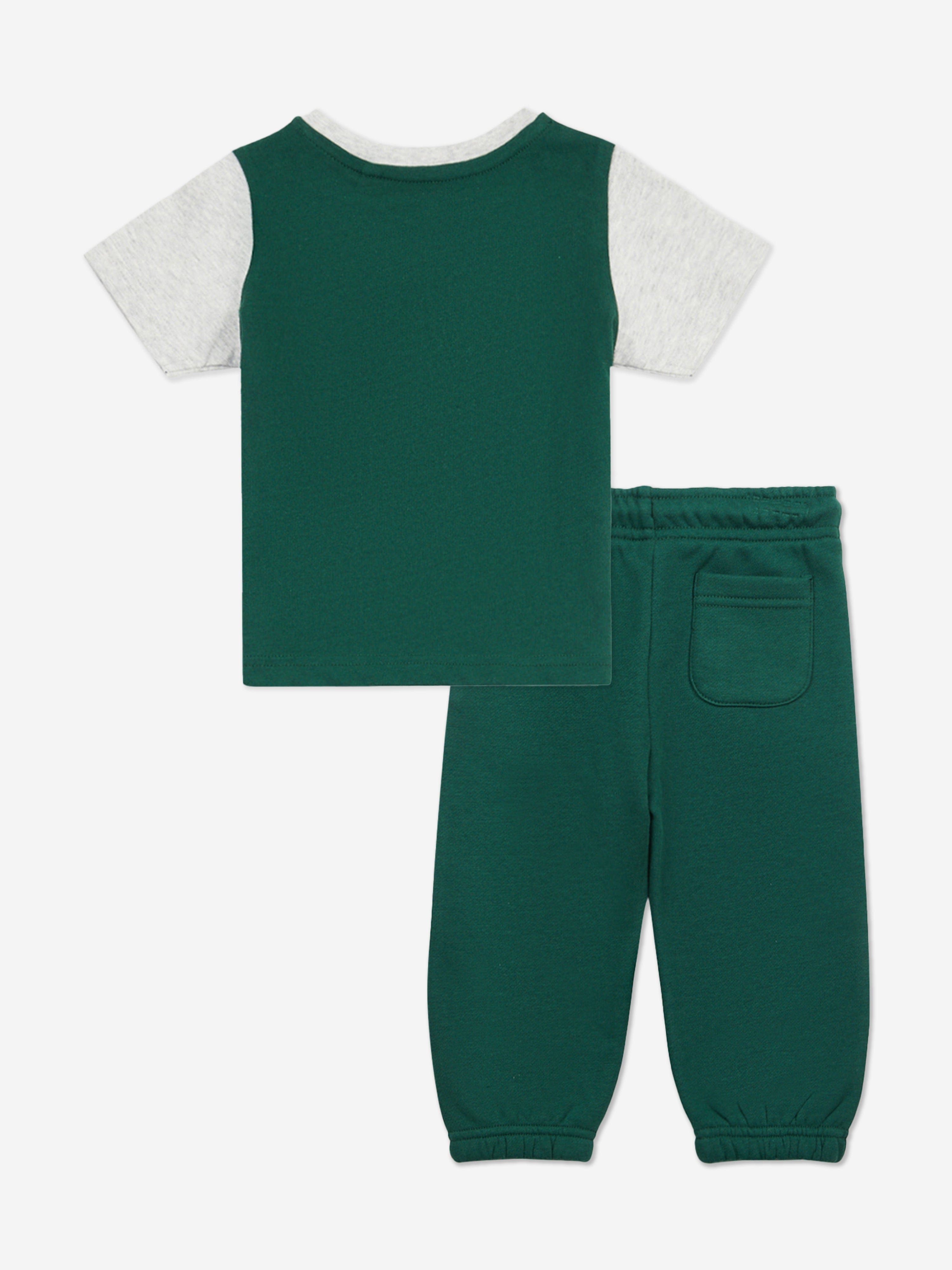 New Balance Baby Boys T-Shirt and Joggers Set in Green