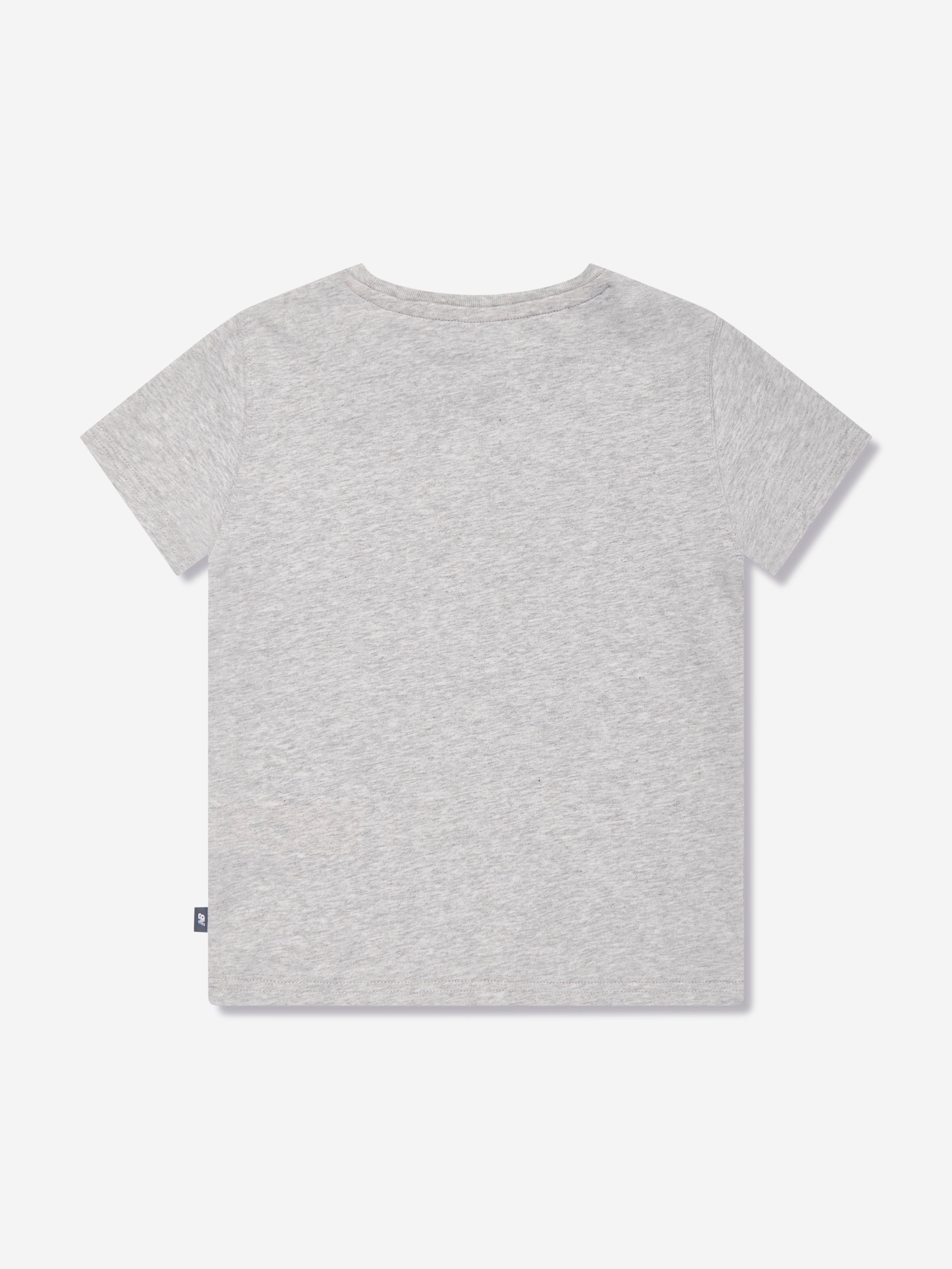 New Balance Girls Dog Walker Graphic T-Shirt in Grey