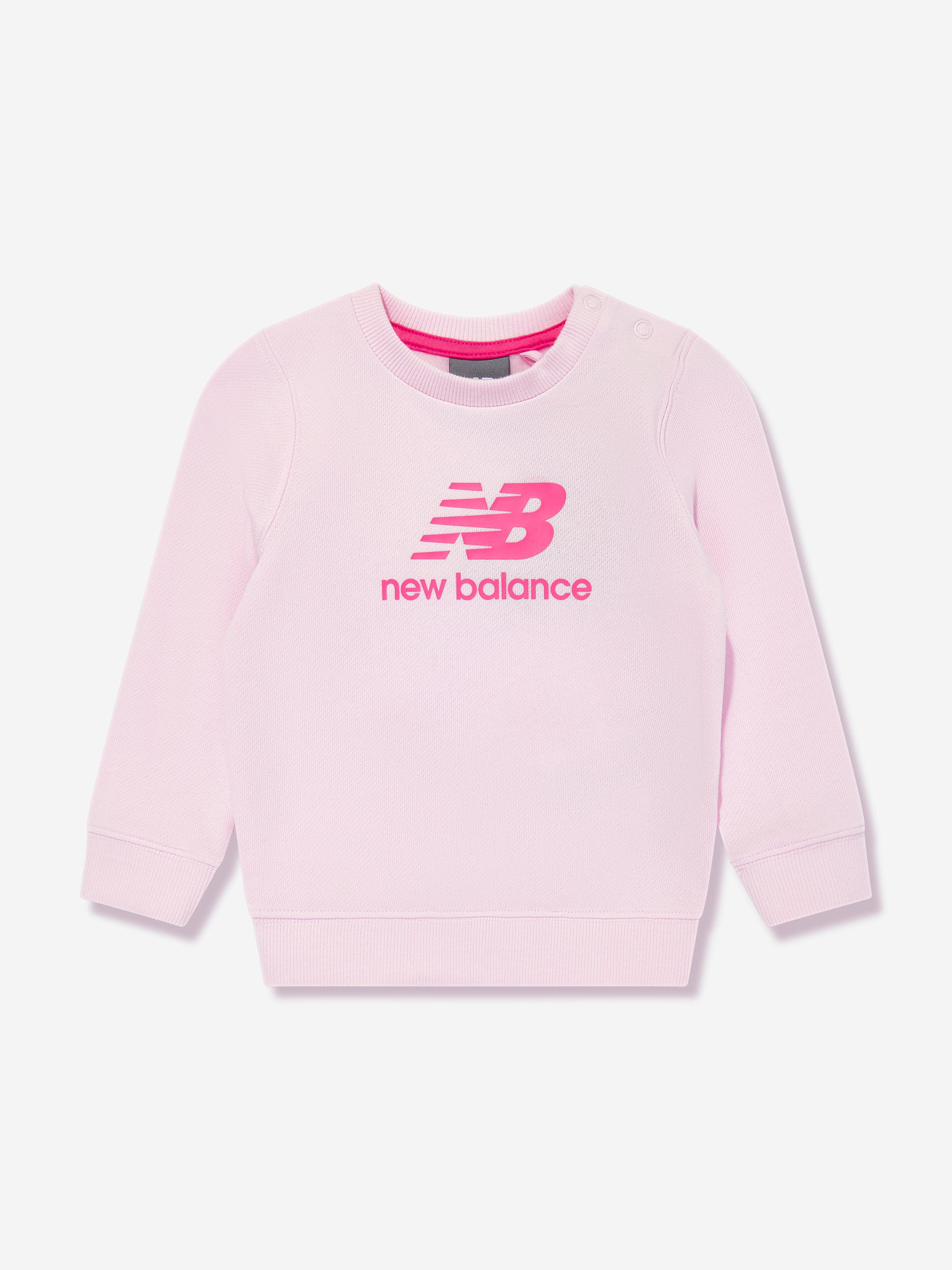 New Balance Girls Tracksuit and Gilet Set in Pink