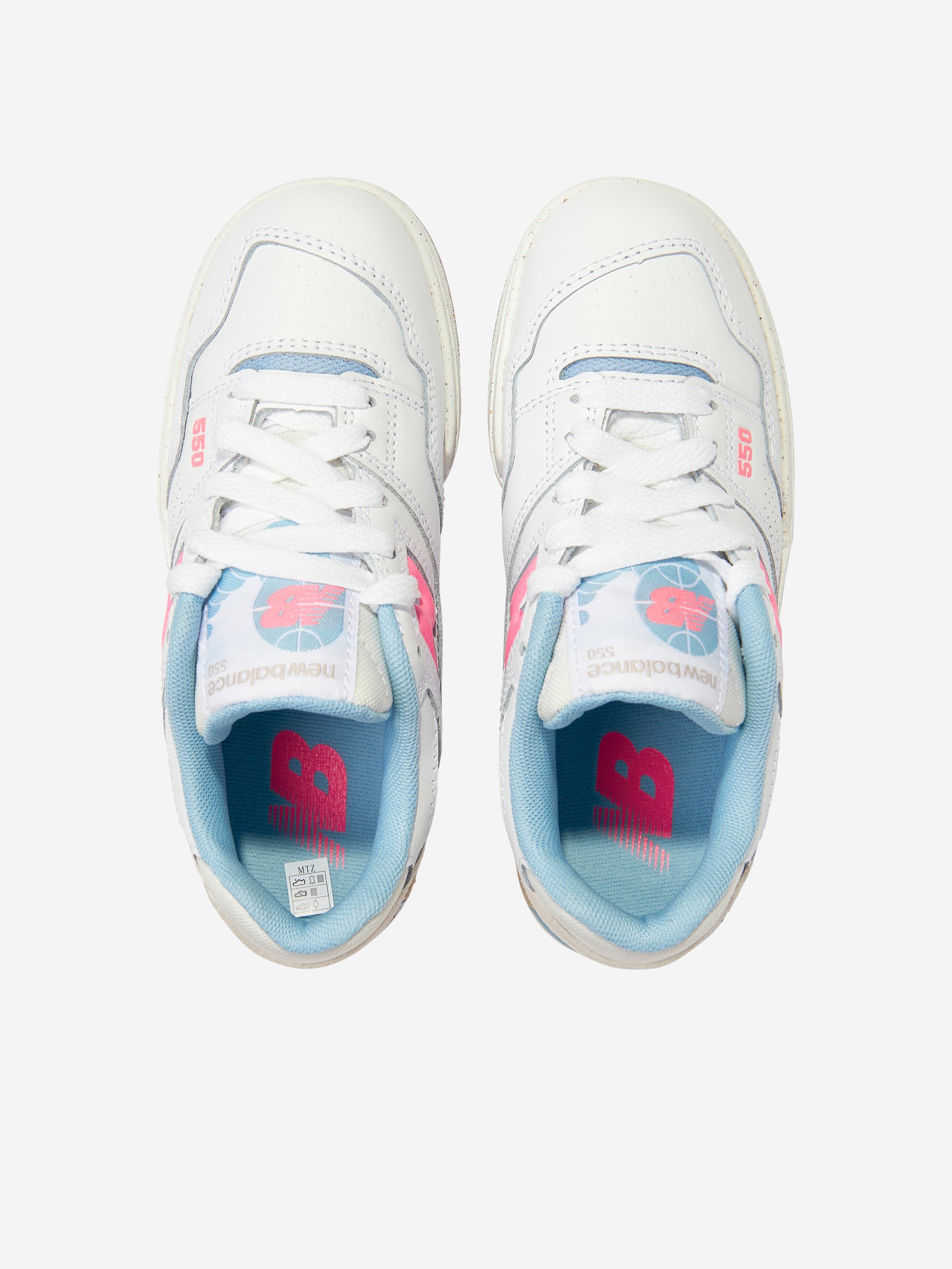 New Balance Girls B550 Trainers in White