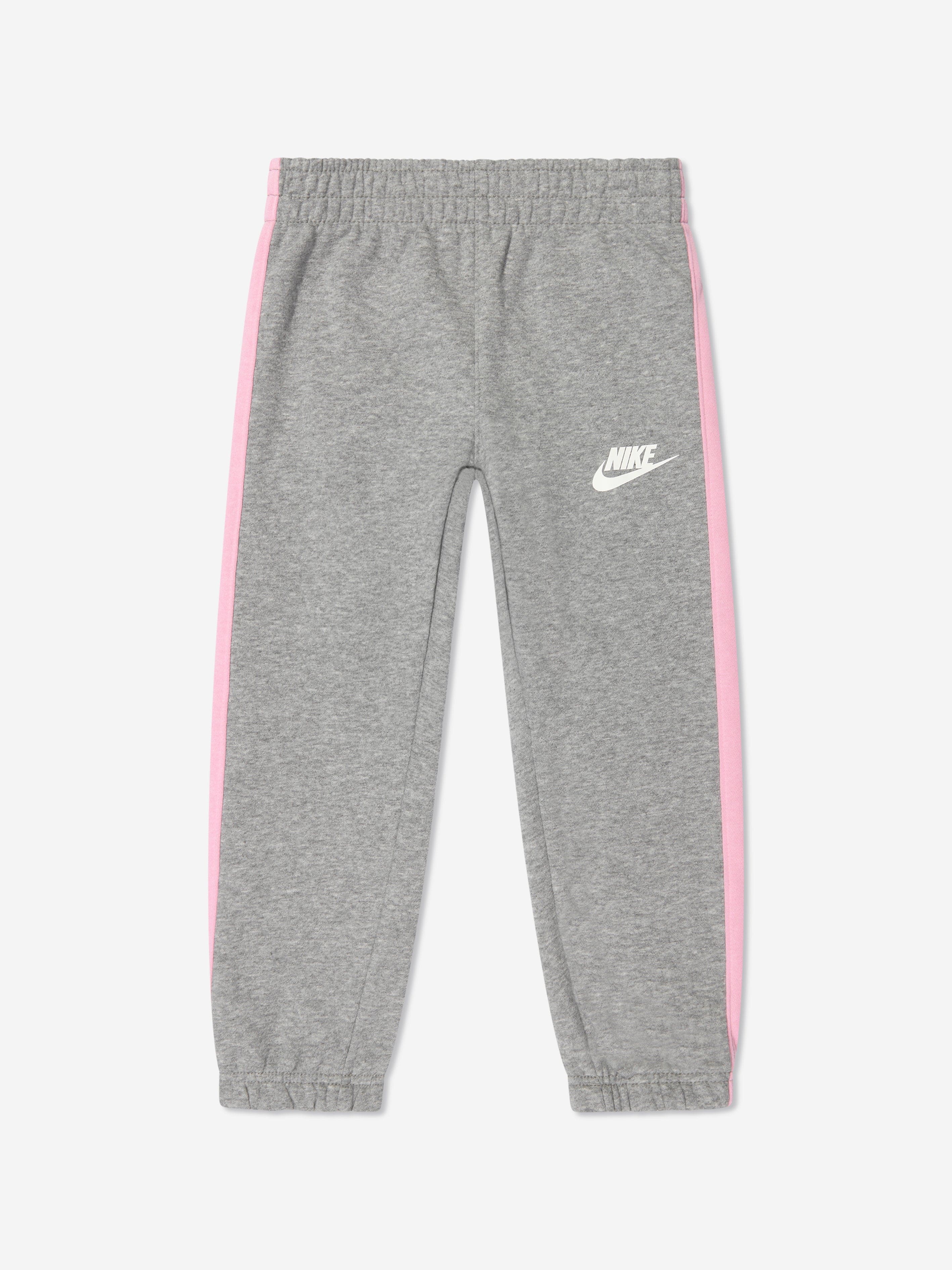 Nike Girls Oversized Futura Crew Tracksuit in Grey