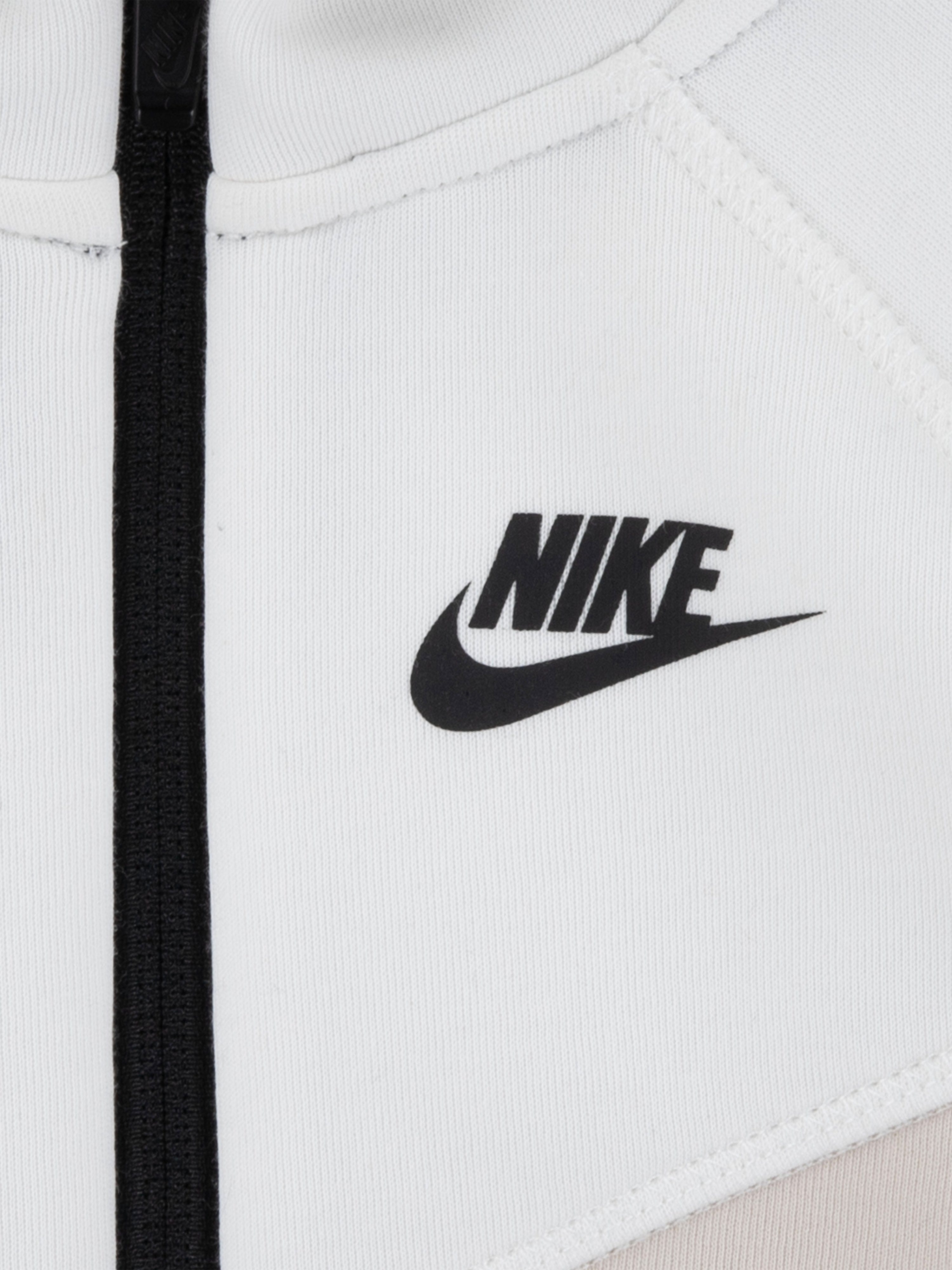 Nike Kids Tech Fleece Hooded Full Zip Tracksuit in Beige
