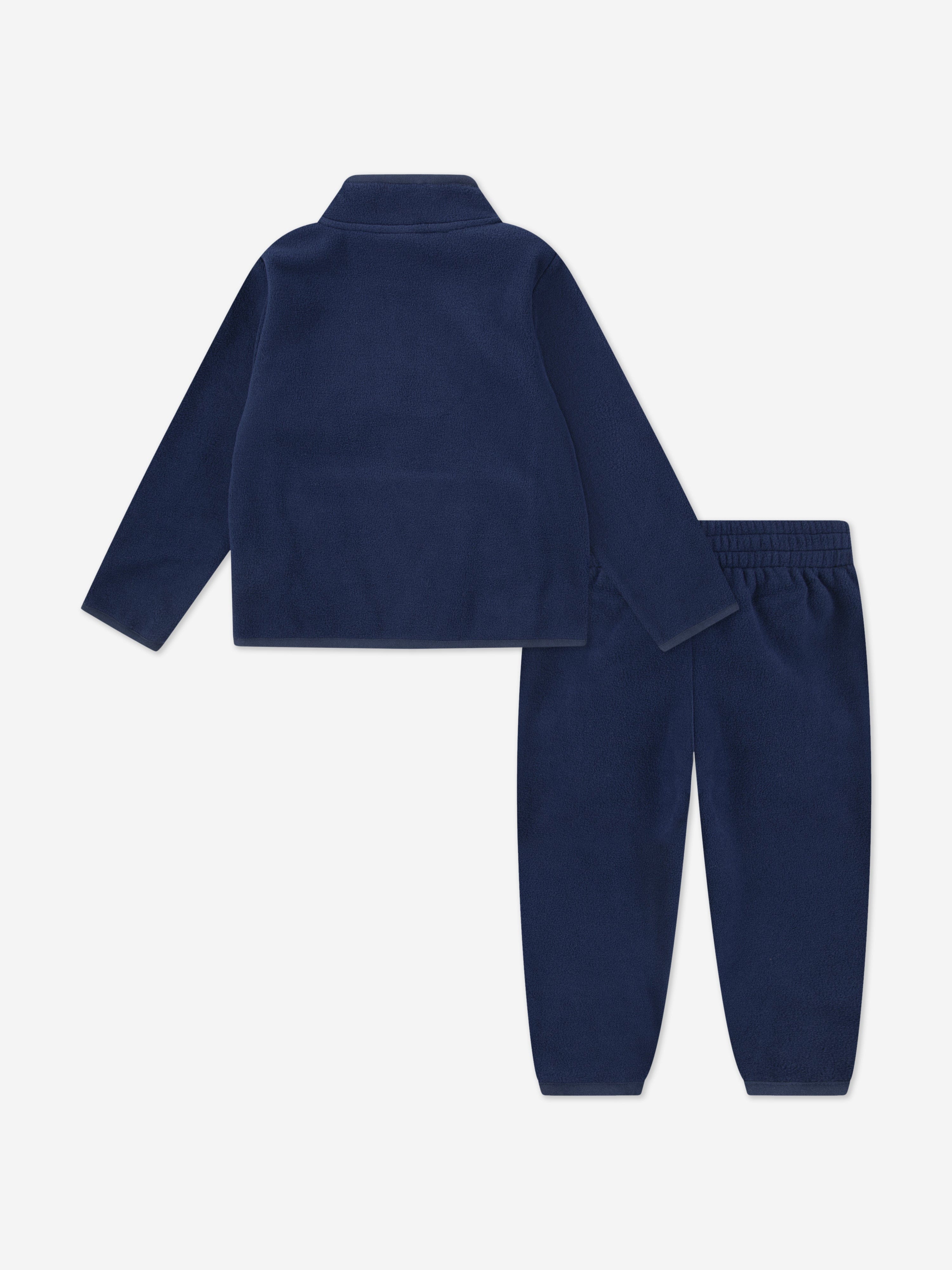 Boys Lifestyle Essential 1/2 Zip Tracksuit in Navy