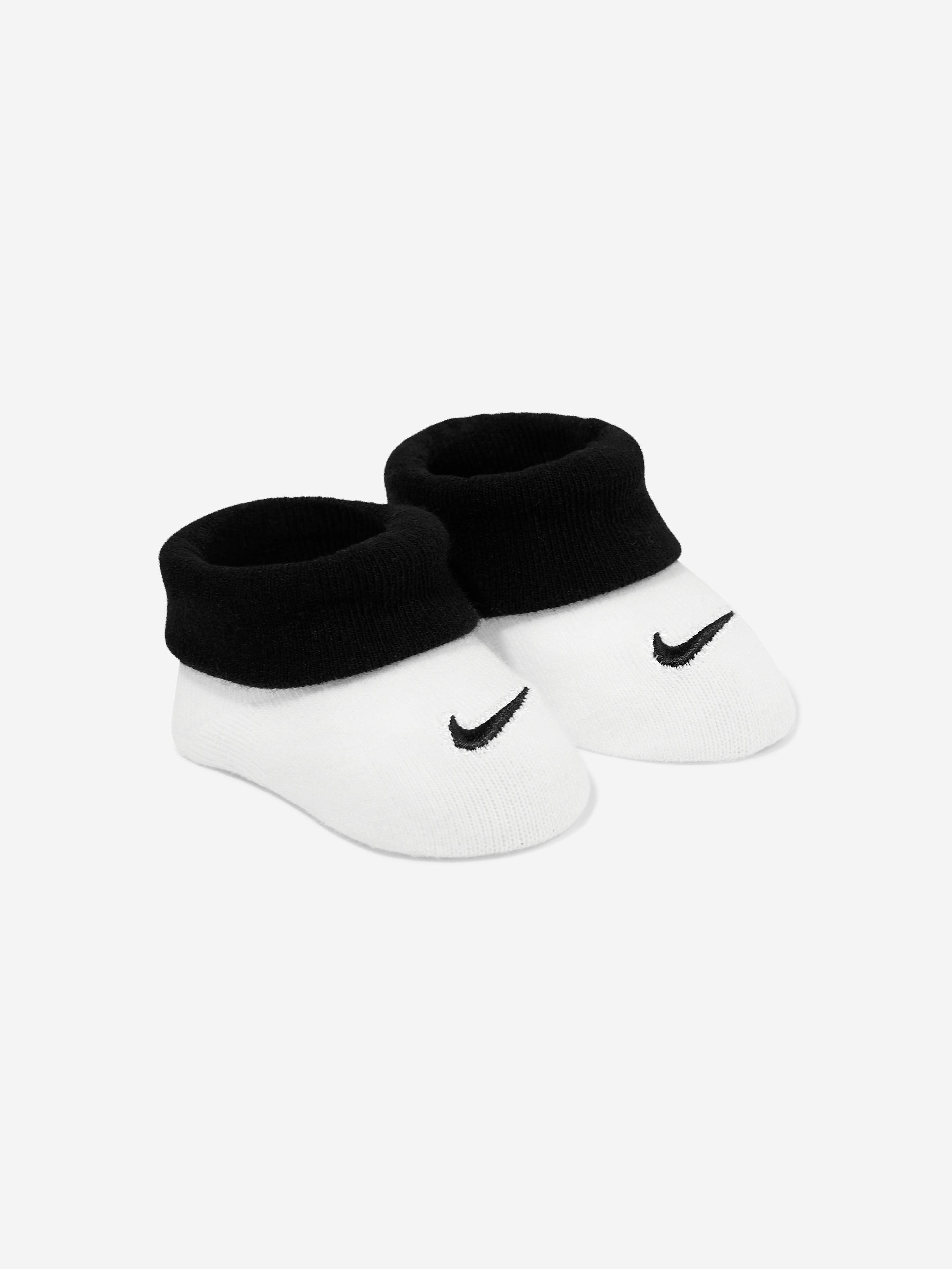 Baby Boys Swoosh Bodysuit Set in White