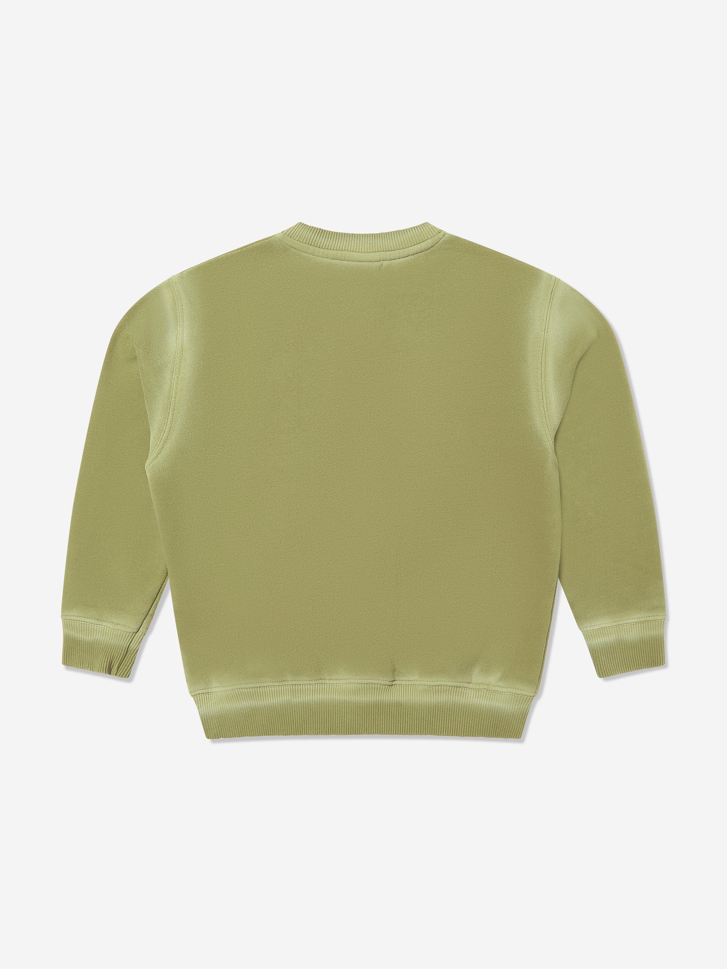 Boys Off Stamp Sweatshirt in Green