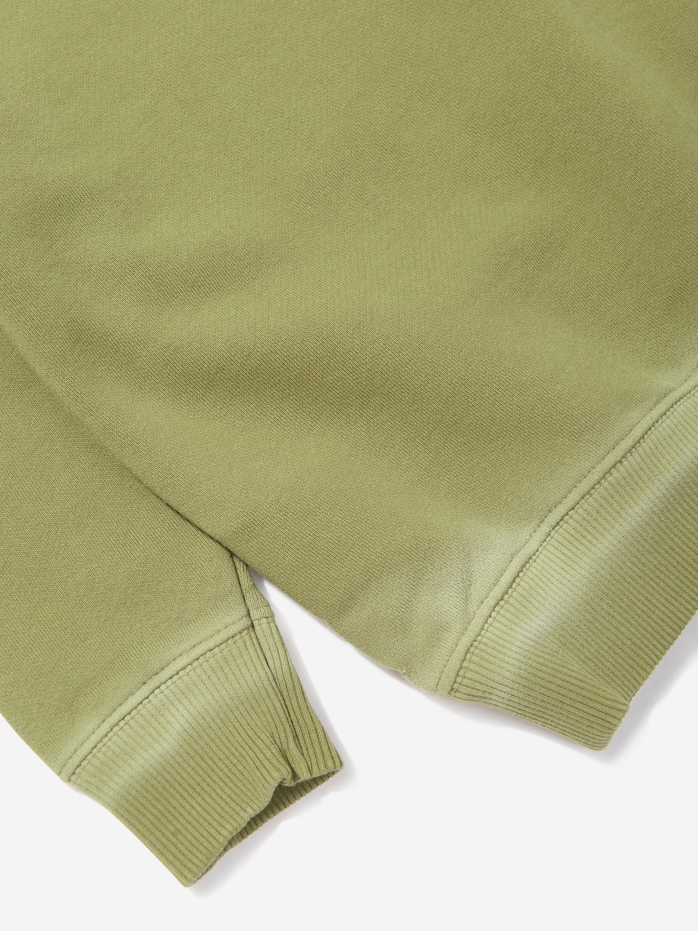 Boys Off Stamp Sweatshirt in Green