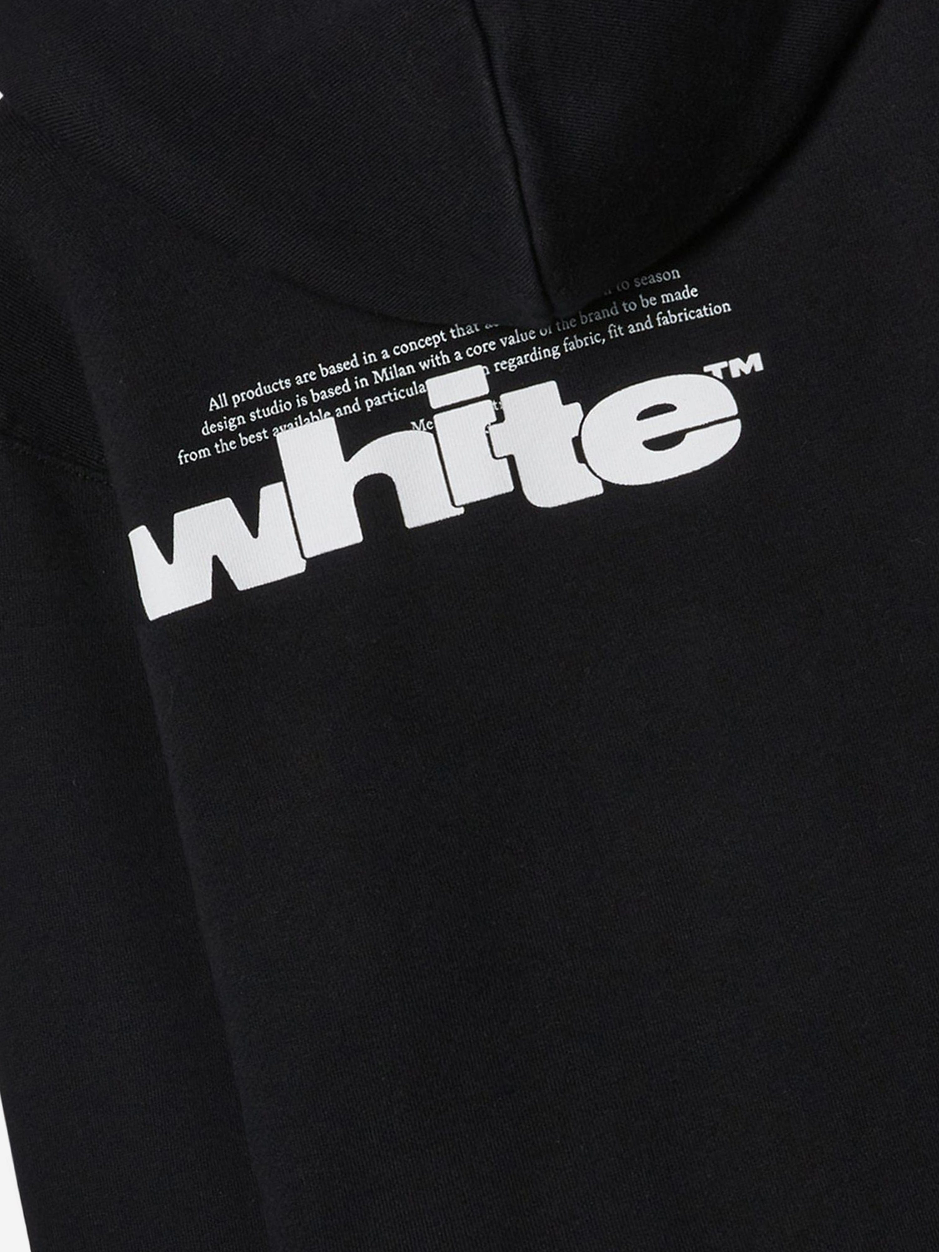 Off-White Kids Type Graphic Hoodie in Black