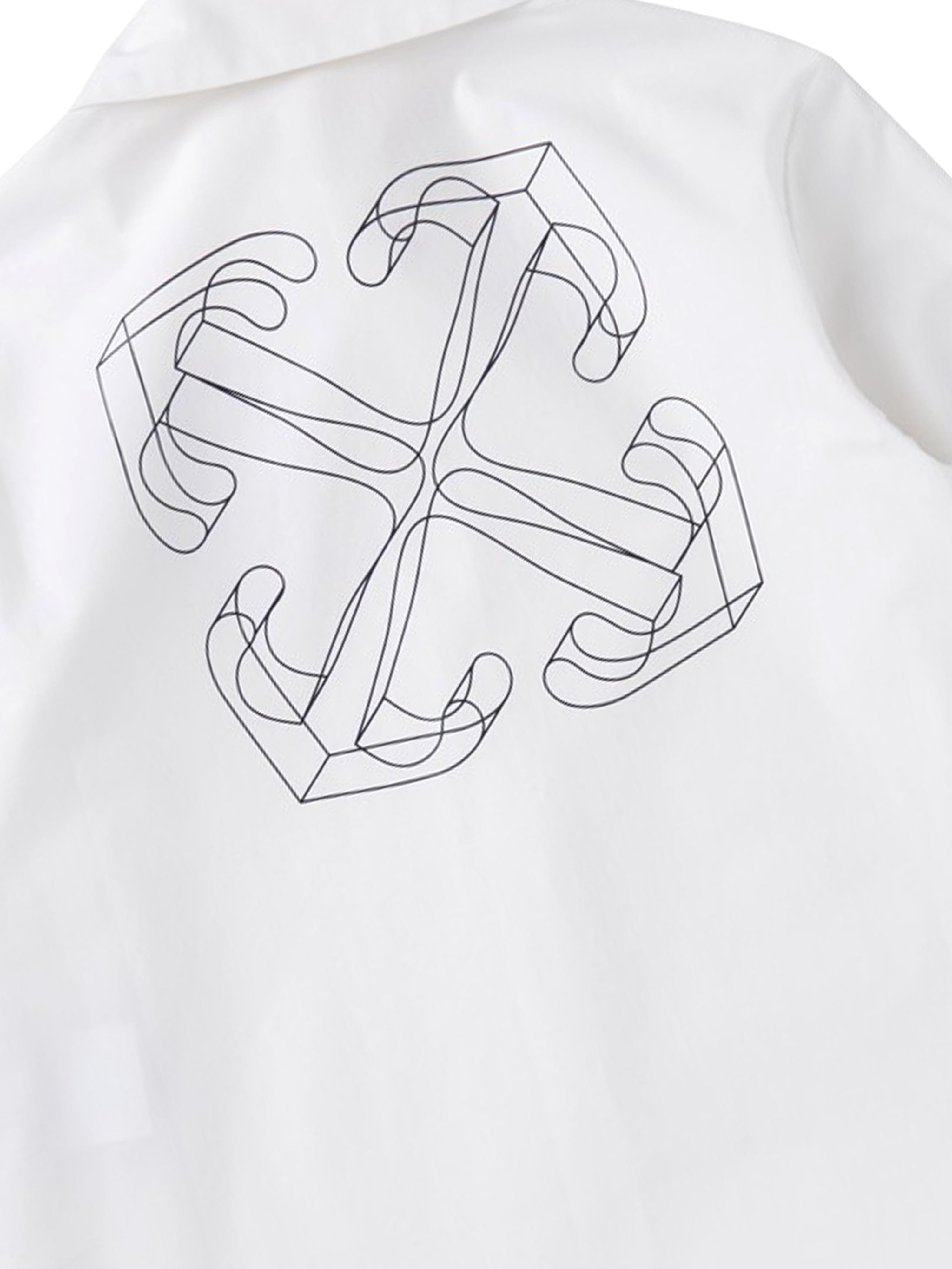 Off-White Boys Arrow 3D Shirt in White