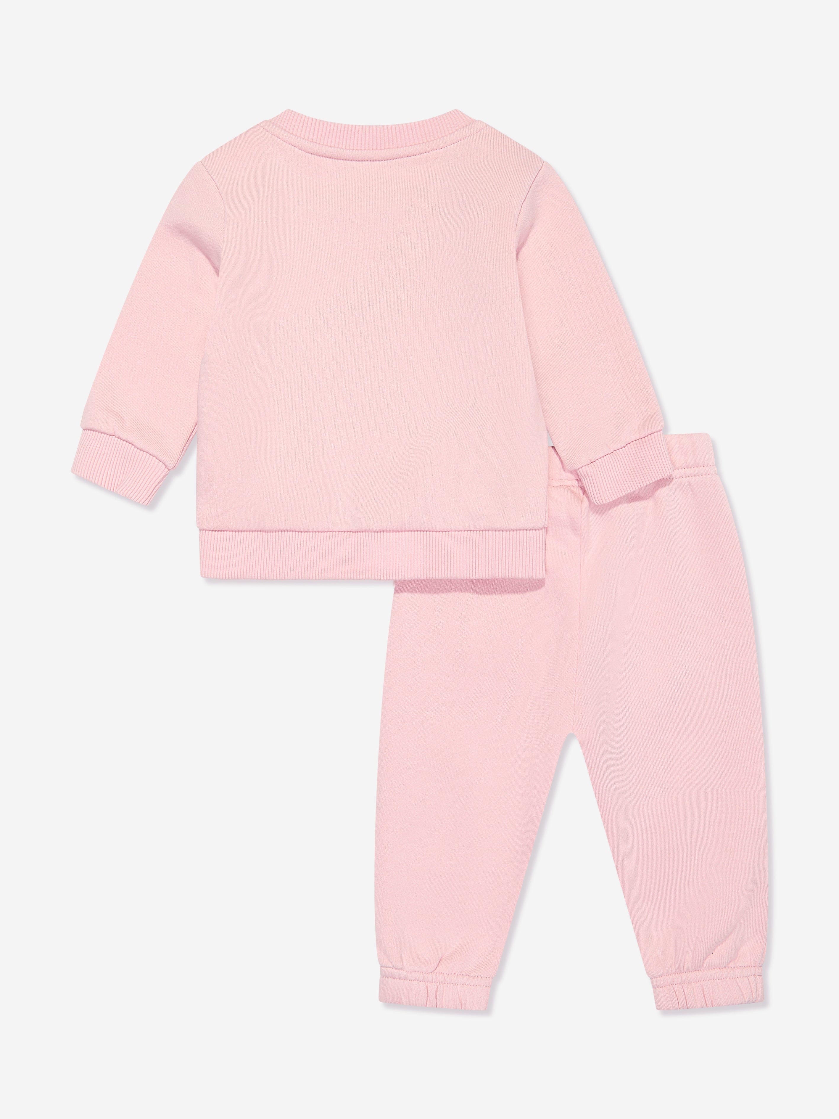 Off-White Baby Girls Bookish Flowers Tracksuit in Pink