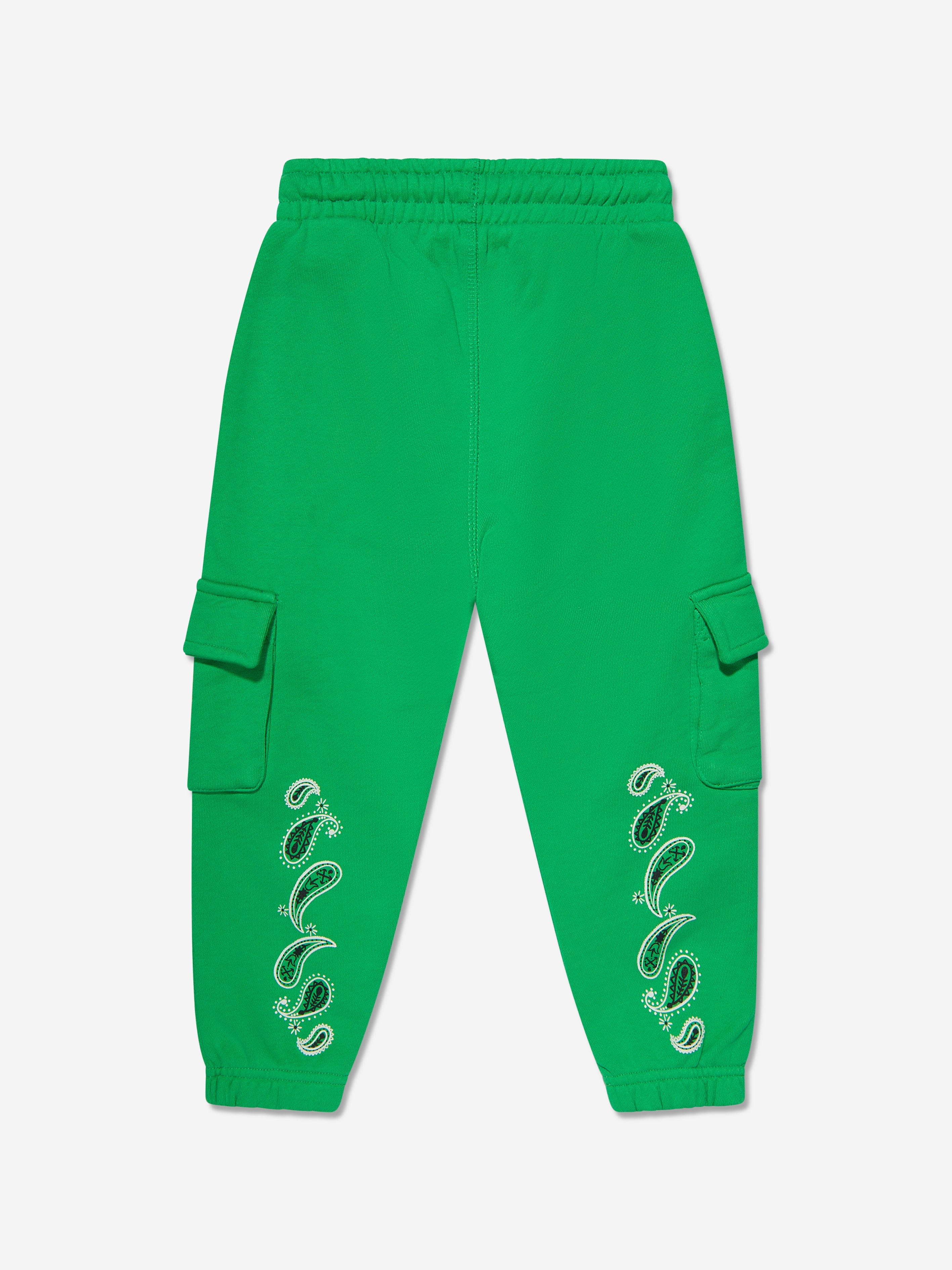 Off-White Kids Bandana Joggers in Green