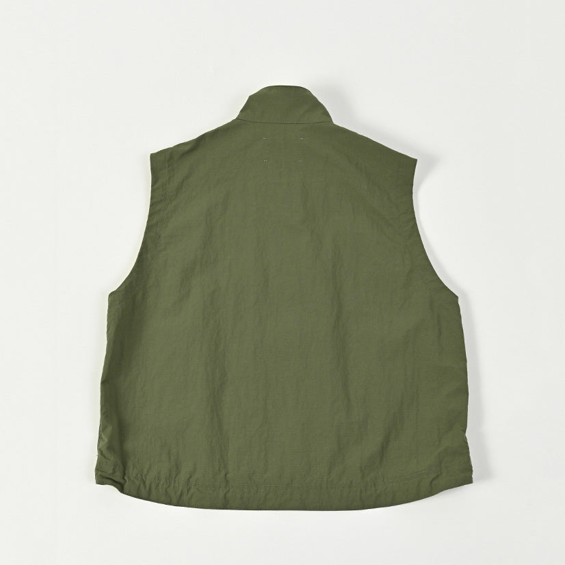 Boys & Girls Olive Embroidered Logo Gilet
